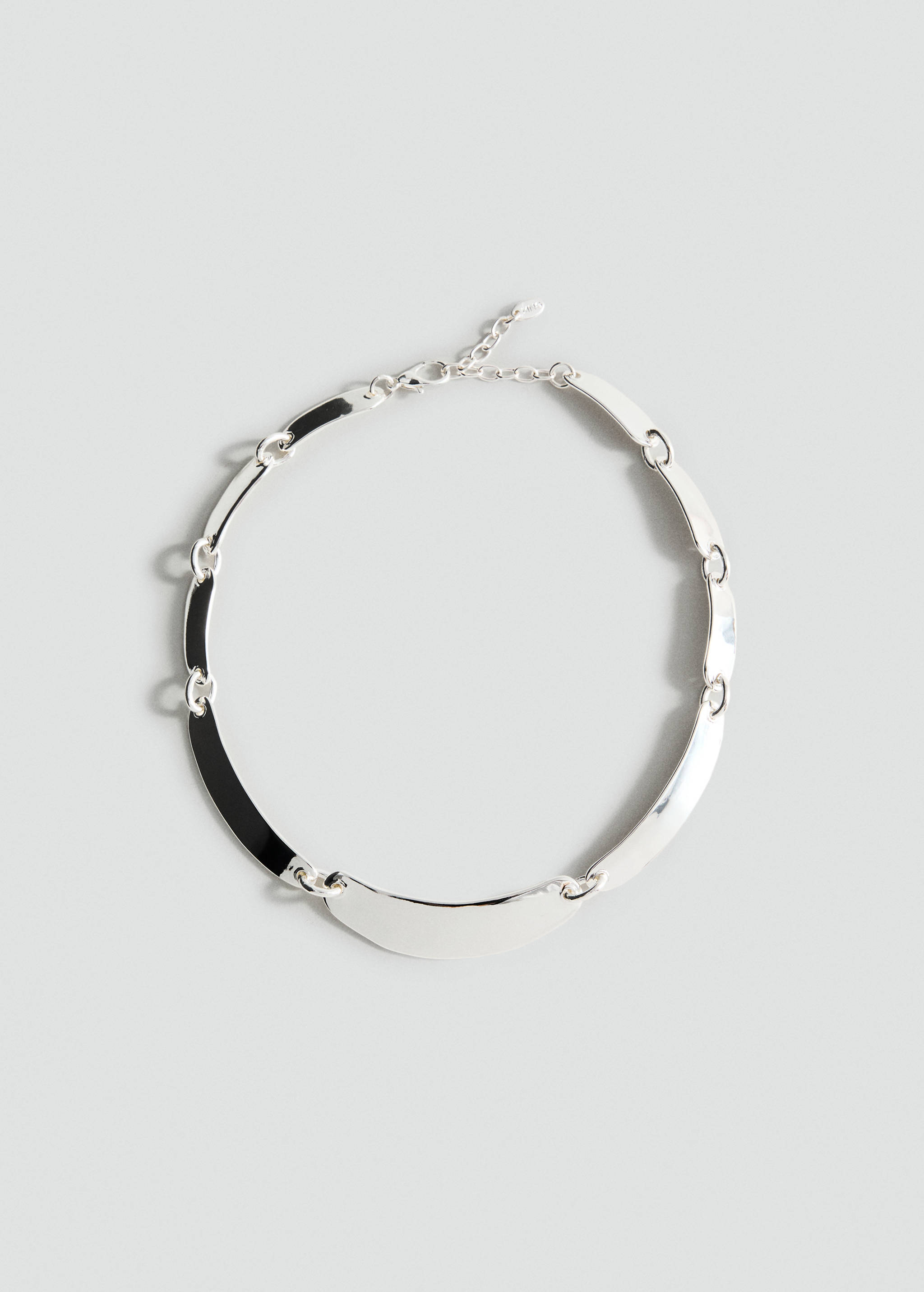 Metal plate necklace - Article without model