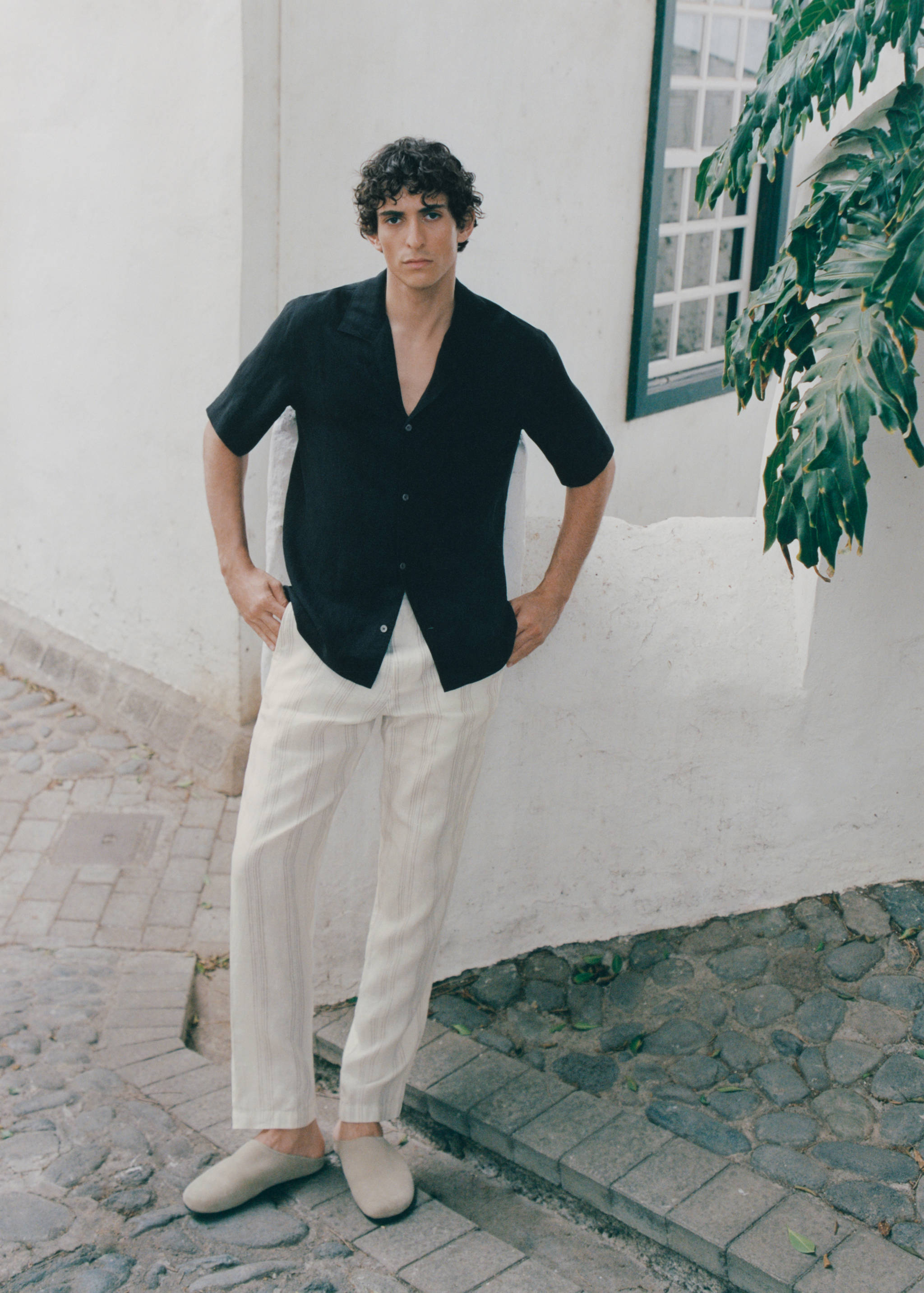 Pantalon 100 % lin taille élastique - Détail de l'article 5