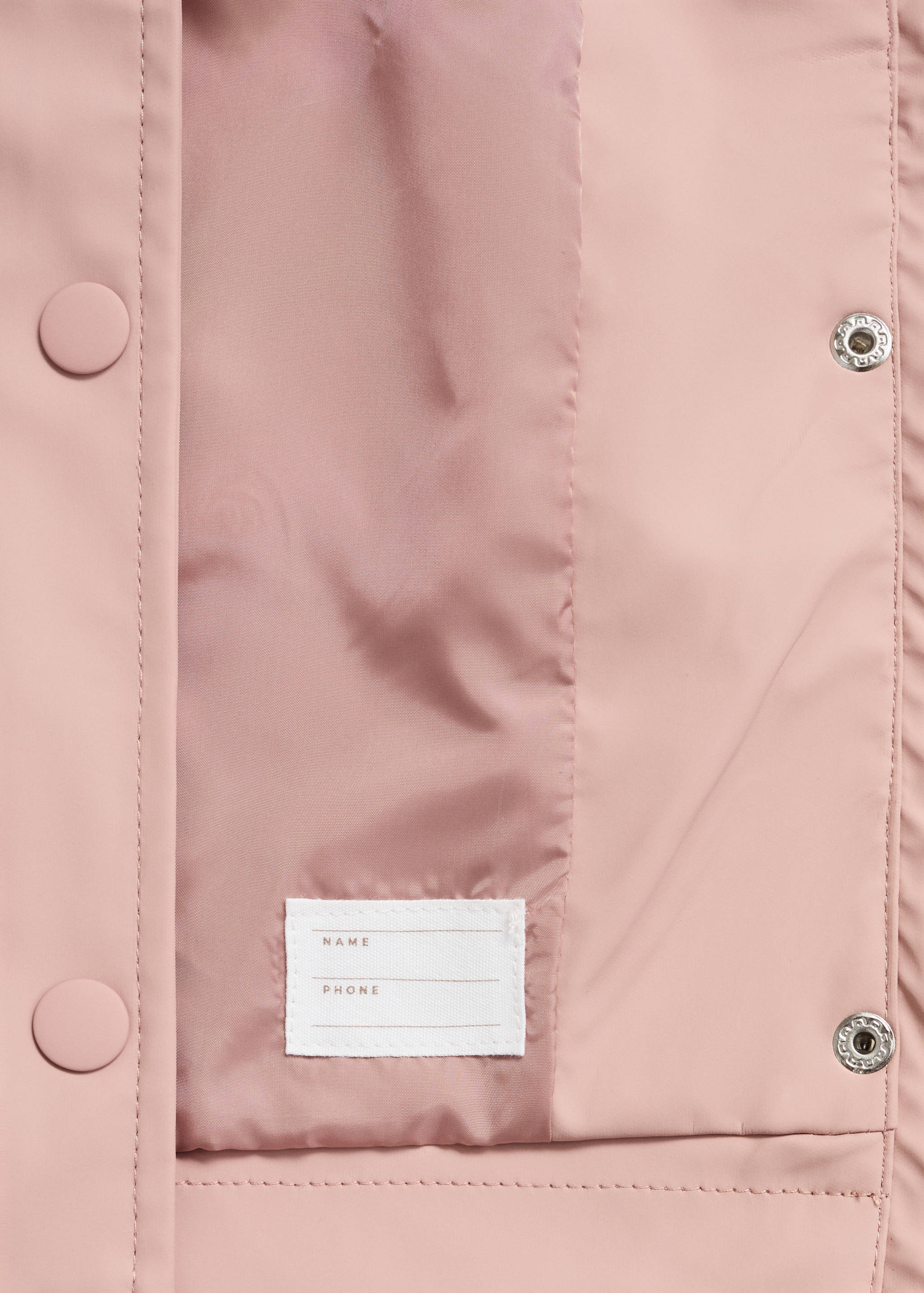 Raincoat hooded jacket - Details of the article 0