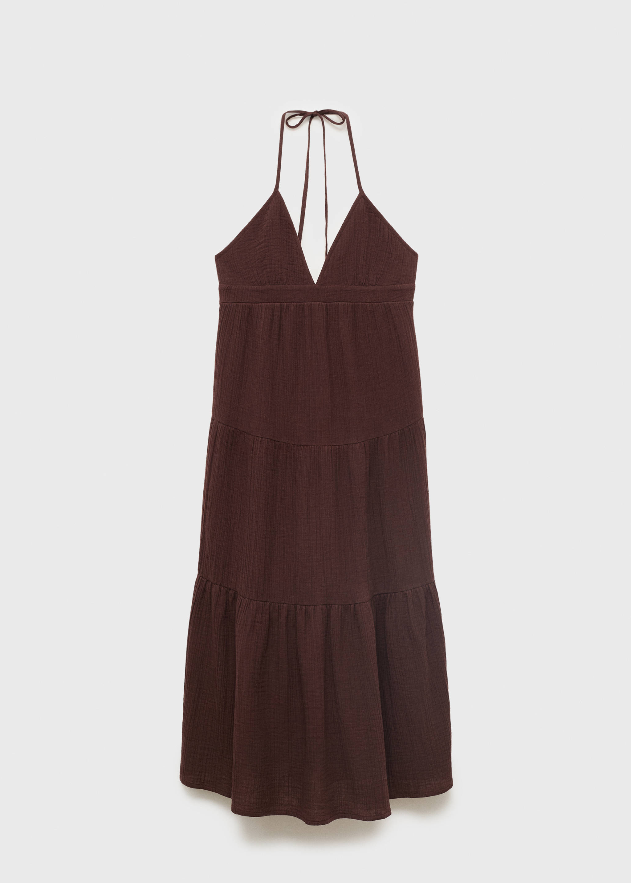 V-neck cotton dress - Article without model