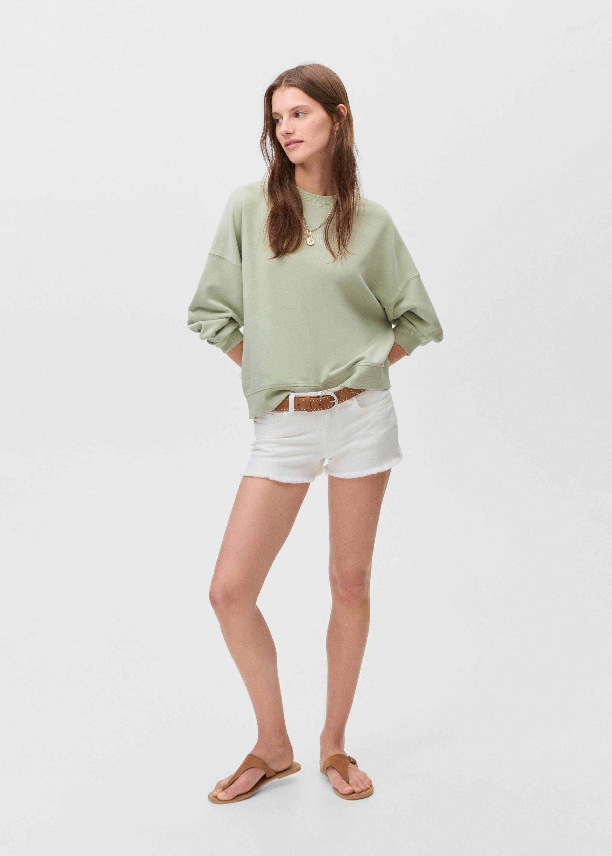 Принтованный свитшот из хлопка - Общий план