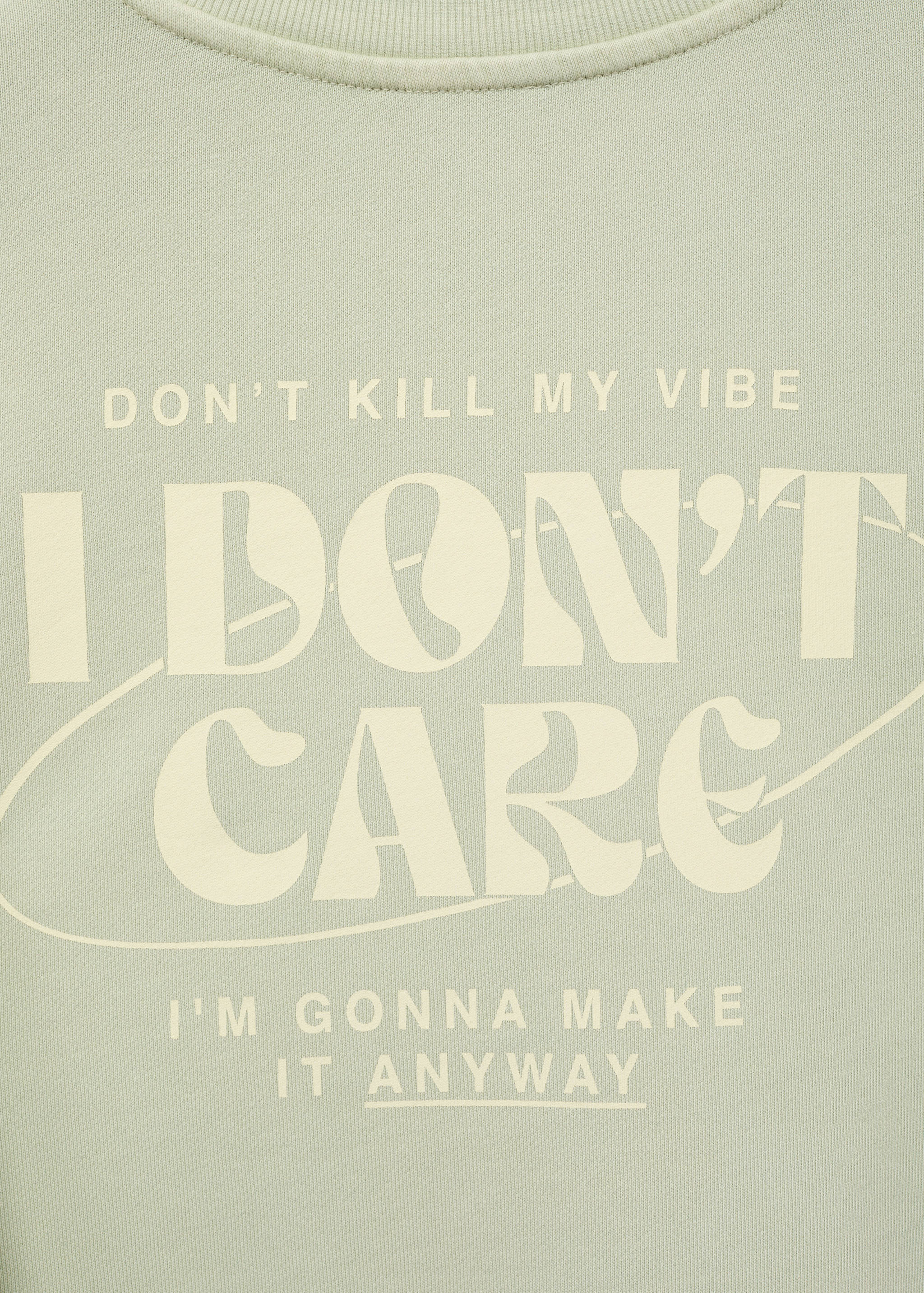 Принтованный свитшот из хлопка - Деталь изделия 0