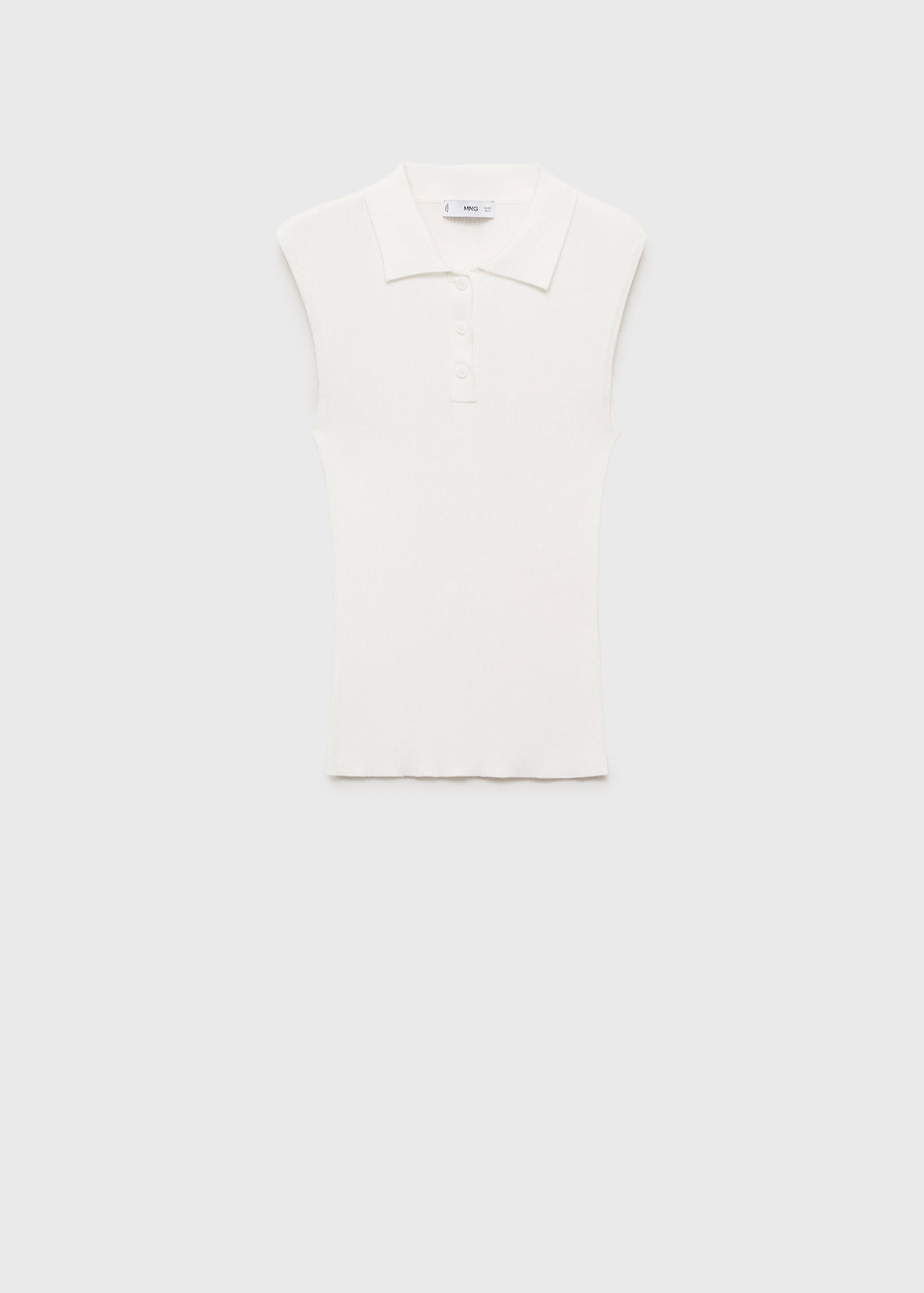 Polo-neck knitted top - Article without model