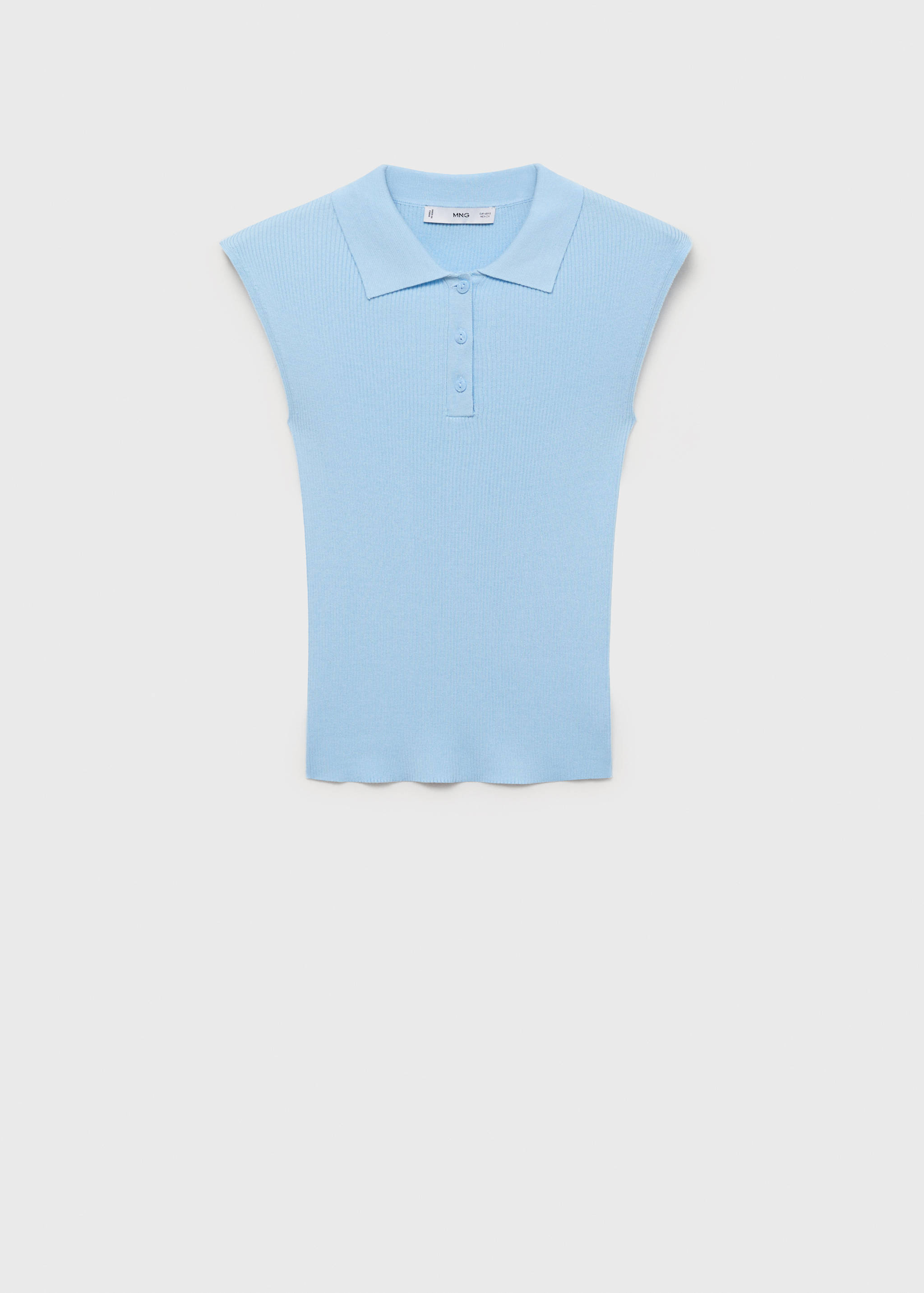 Polo-neck knitted top - Article without model