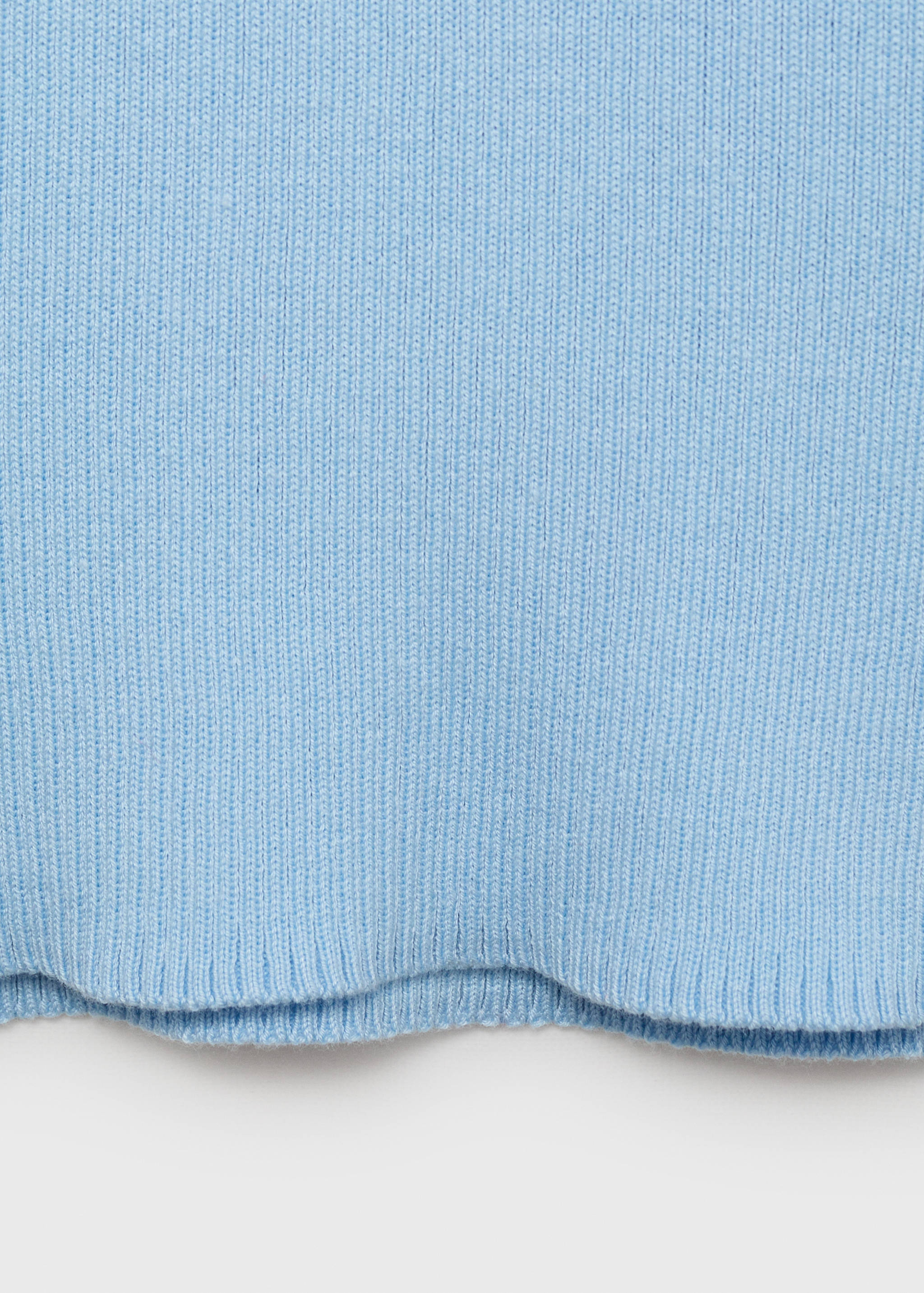 Polo-neck knitted top - Details of the article 0