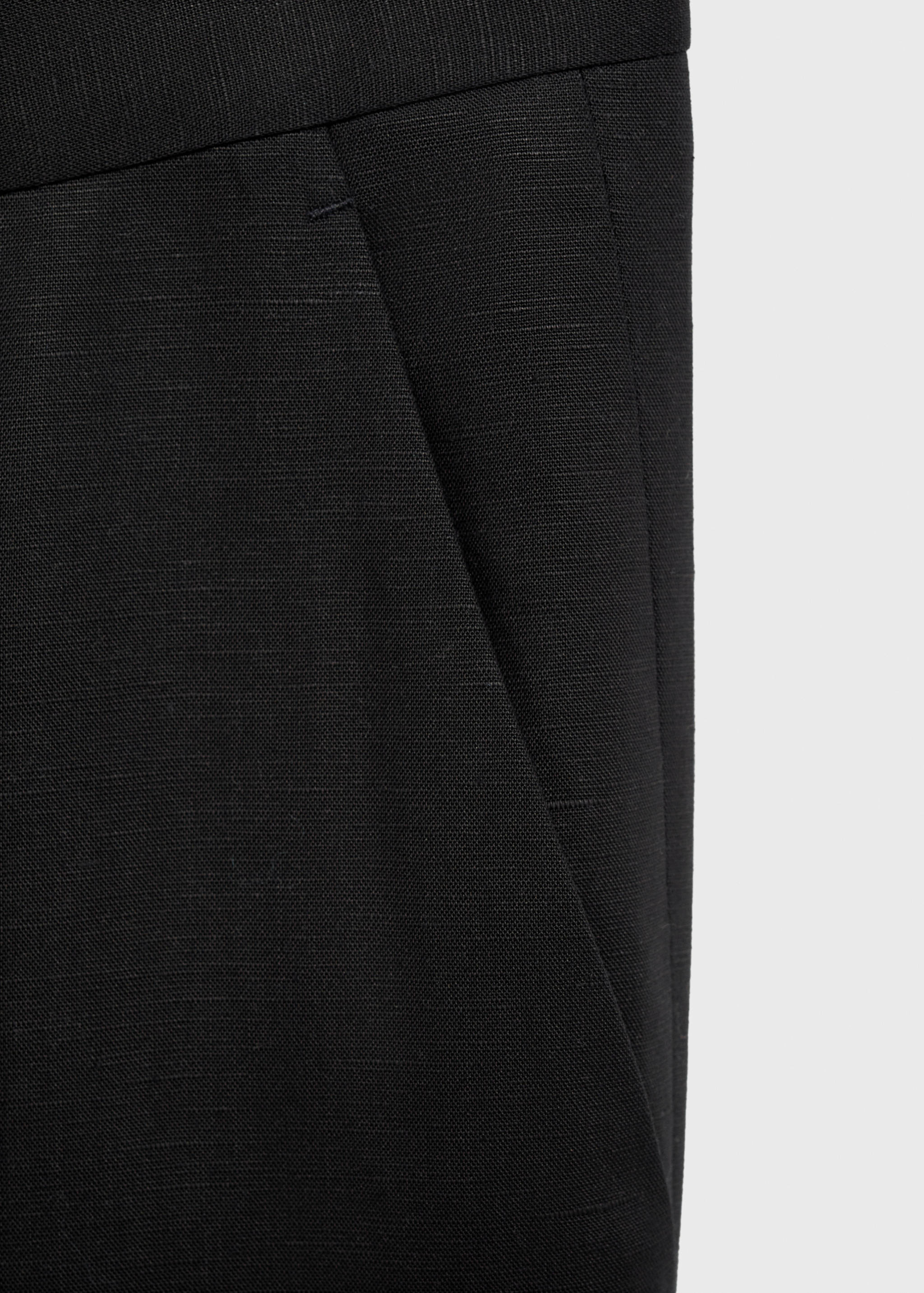 Straight-leg pants in a linen and lyocell blend - Details of the article 0