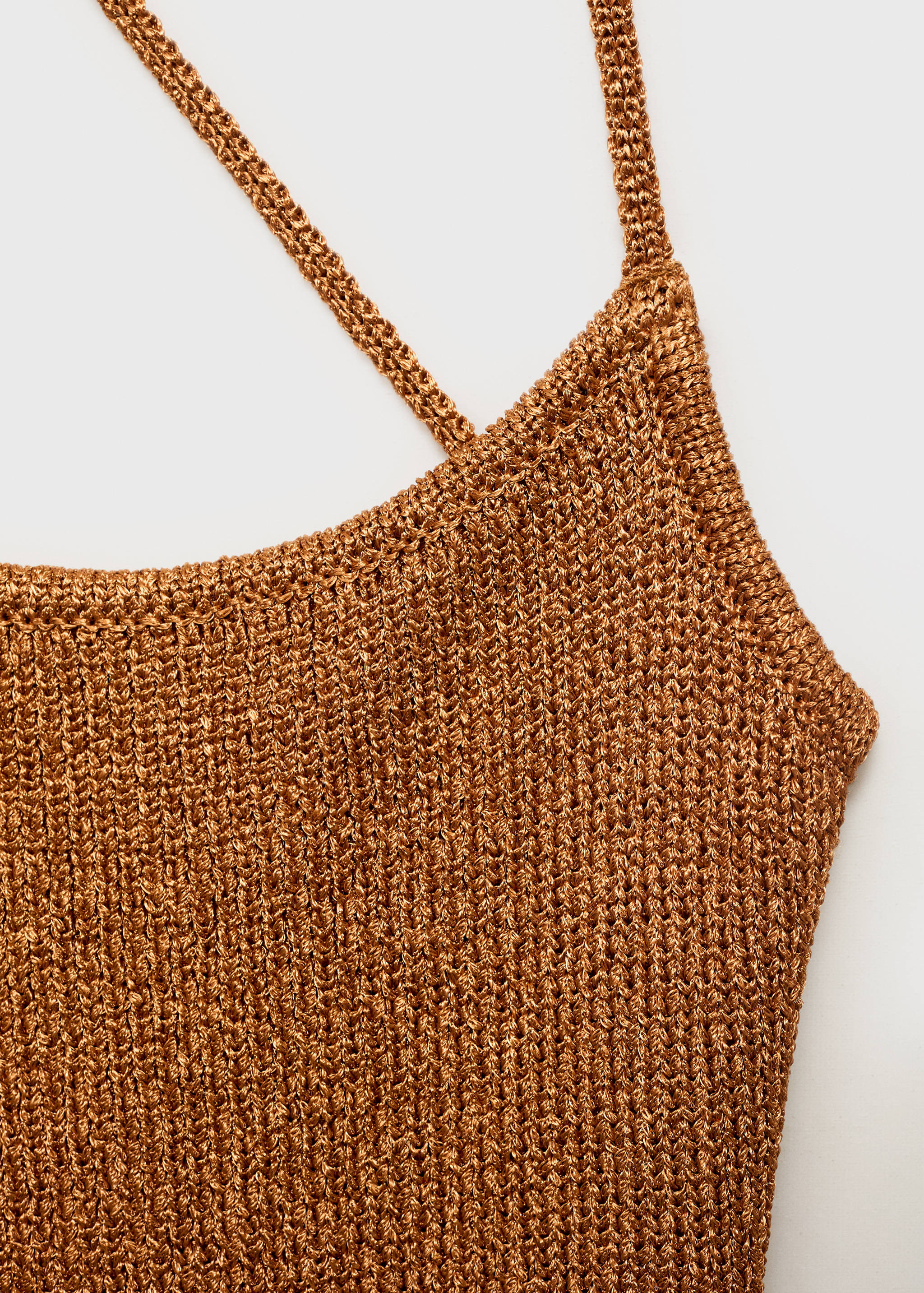 Vestido lúrex espalda cruzada - Detalle del artículo 8