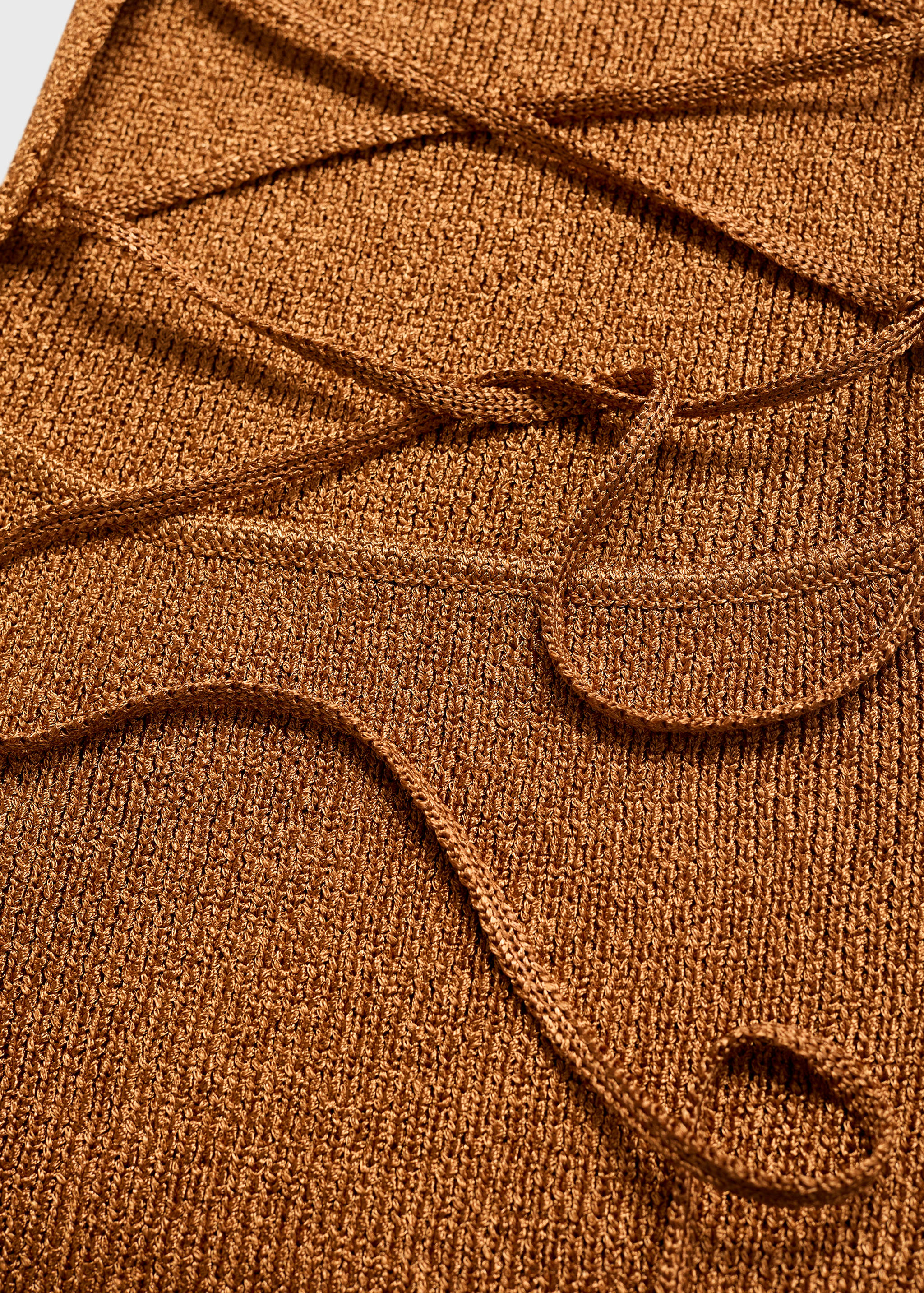 Vestido lúrex espalda cruzada - Detalle del artículo 0