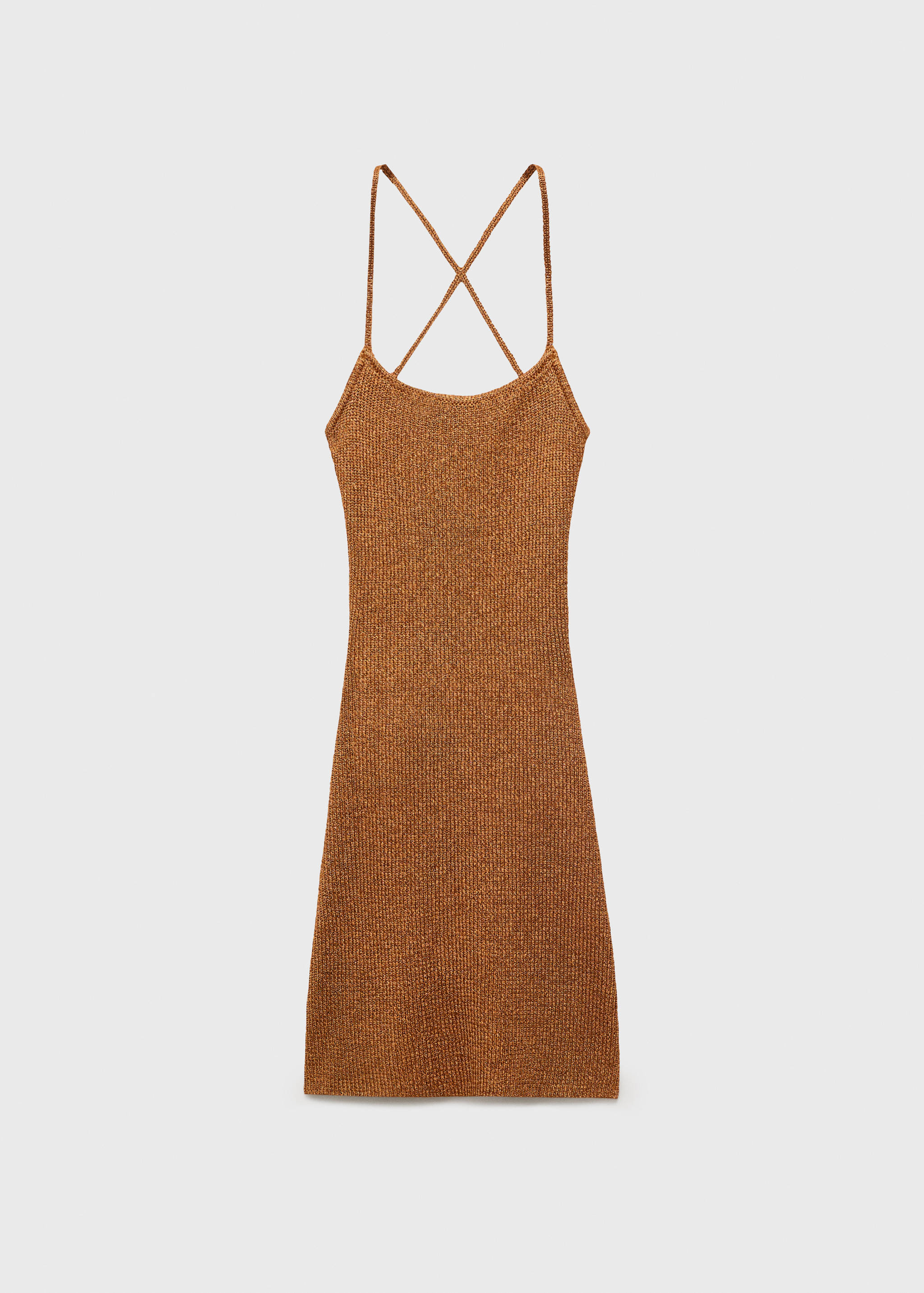 Lurex jurk met gekruiste rug - Artikel zonder model