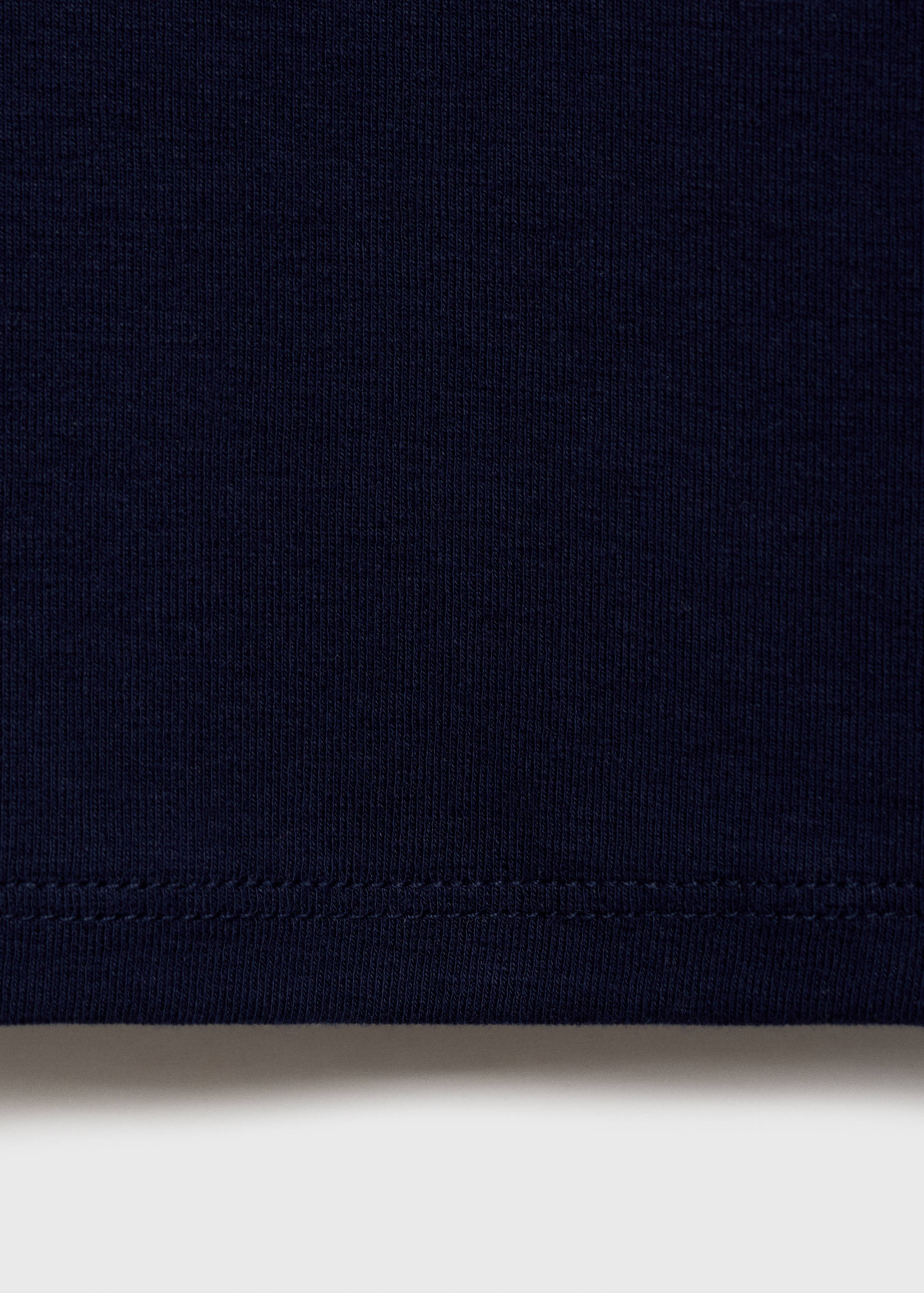 Cotton t-shirt with low neckline - Details of the article 0