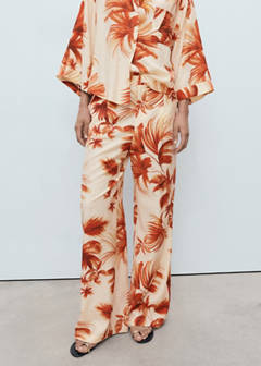 Straight-leg trousers with palm tree print — Off White 1