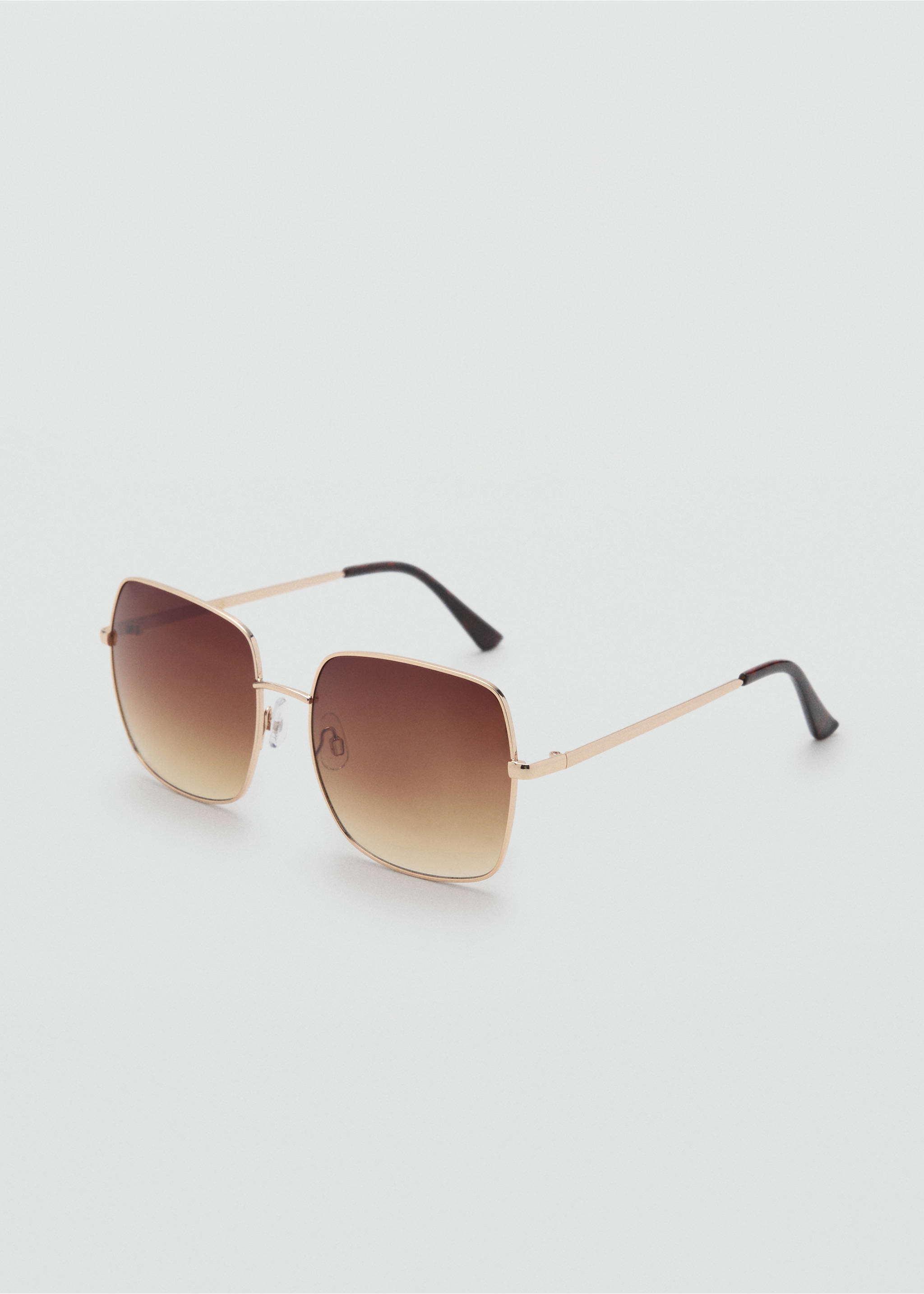 Square metallic frame sunglasses - Medium plane, Gold. Ref: 17082908-00.