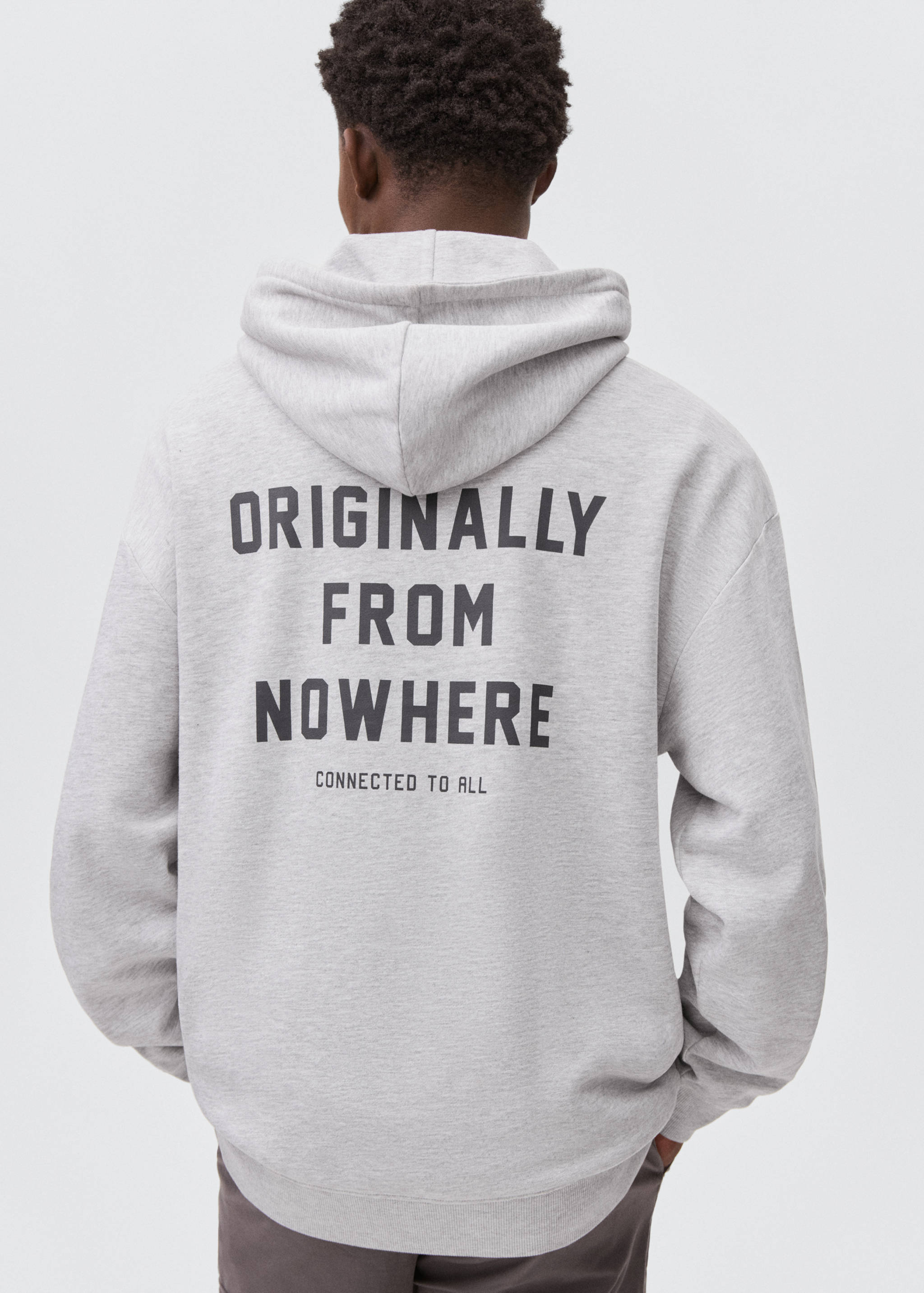Printed hoodie - Reverse of the article