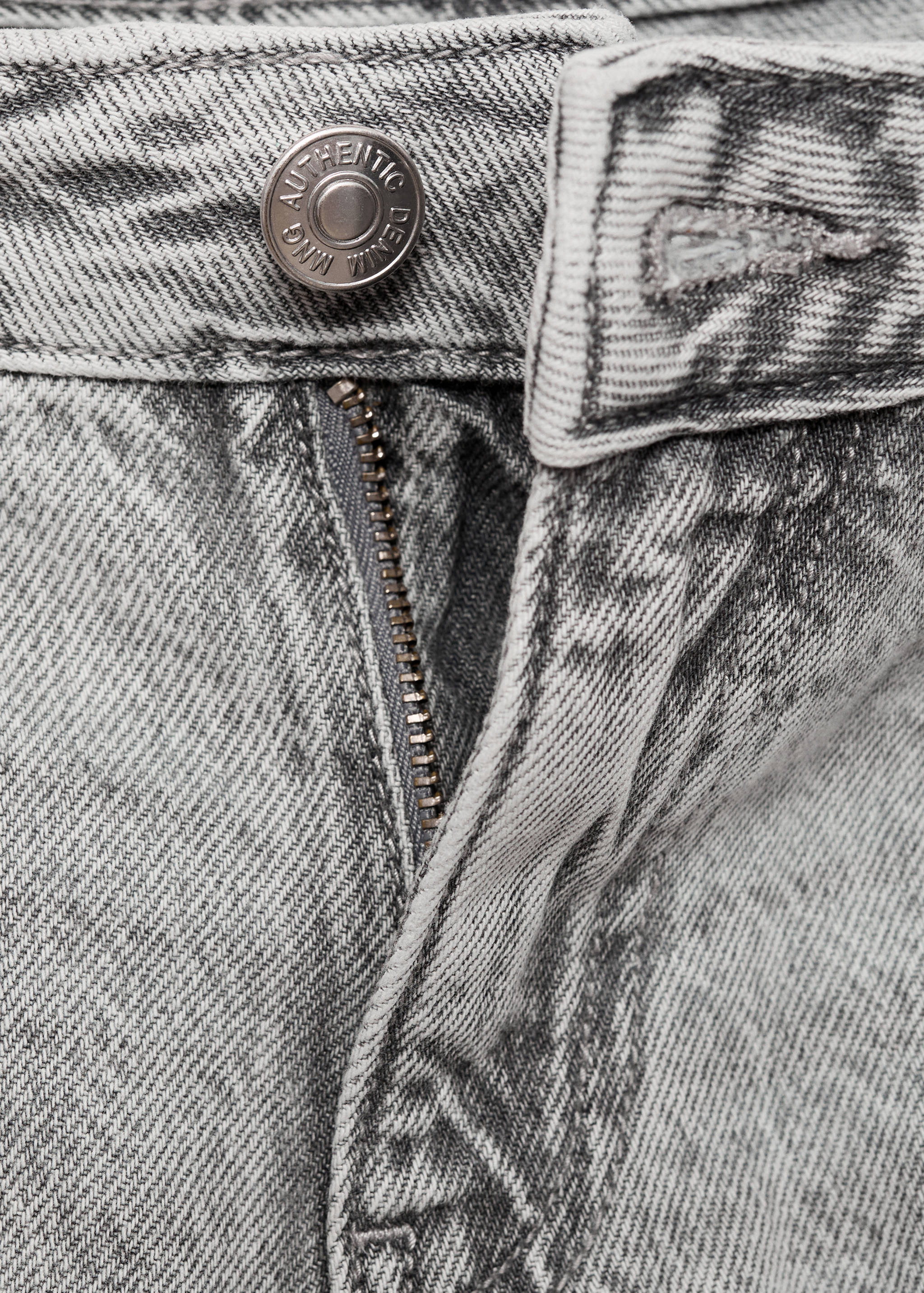 Wide leg jeans with turned-up hem - Details of the article 8