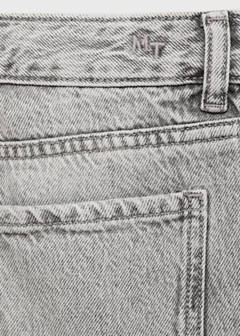 Wide leg jeans with turned-up hem — Denim Grey 10