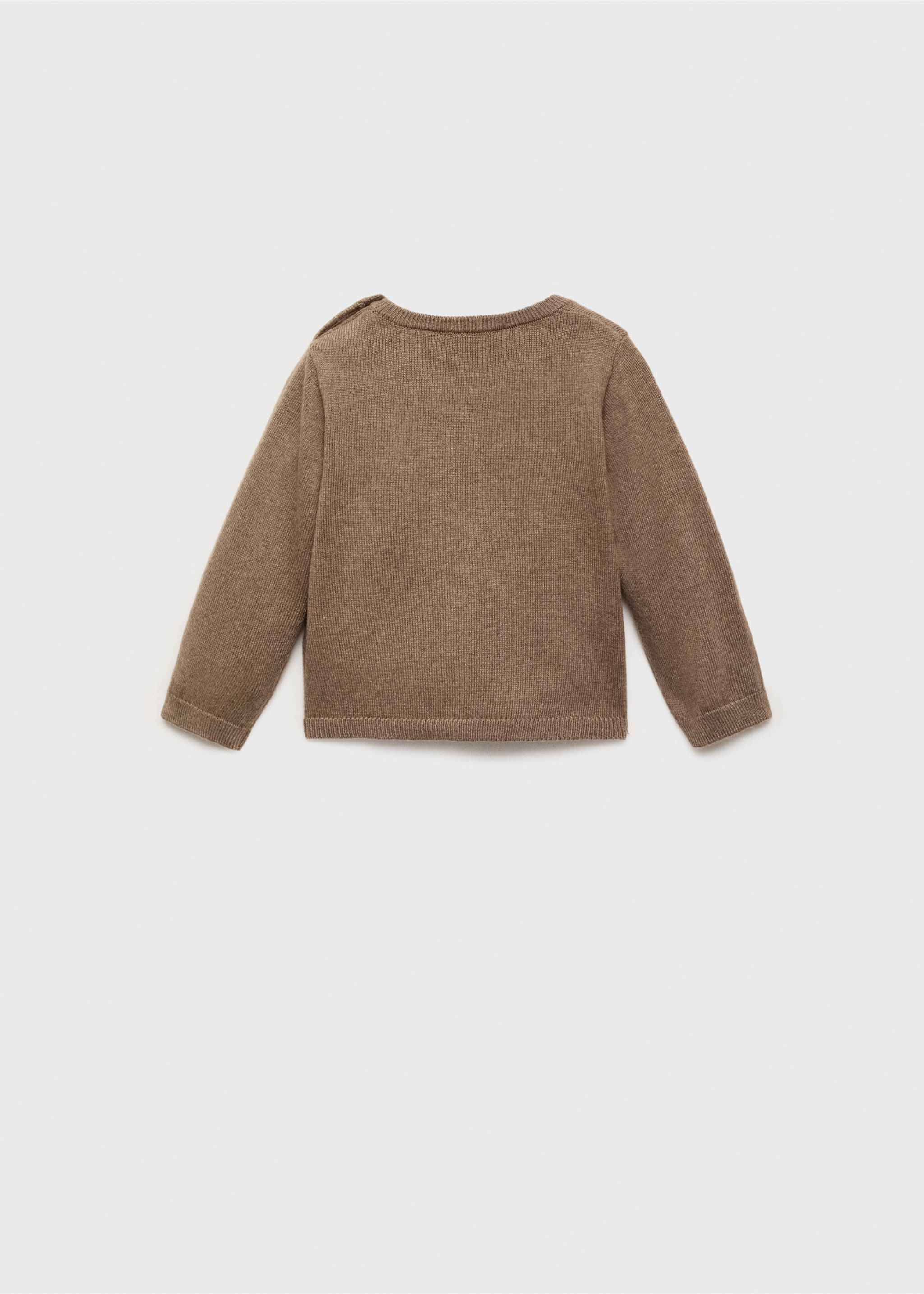 Jersey punto bolsillo - Reverso del artículo, Marrón medio. Ref: 17082914-00.