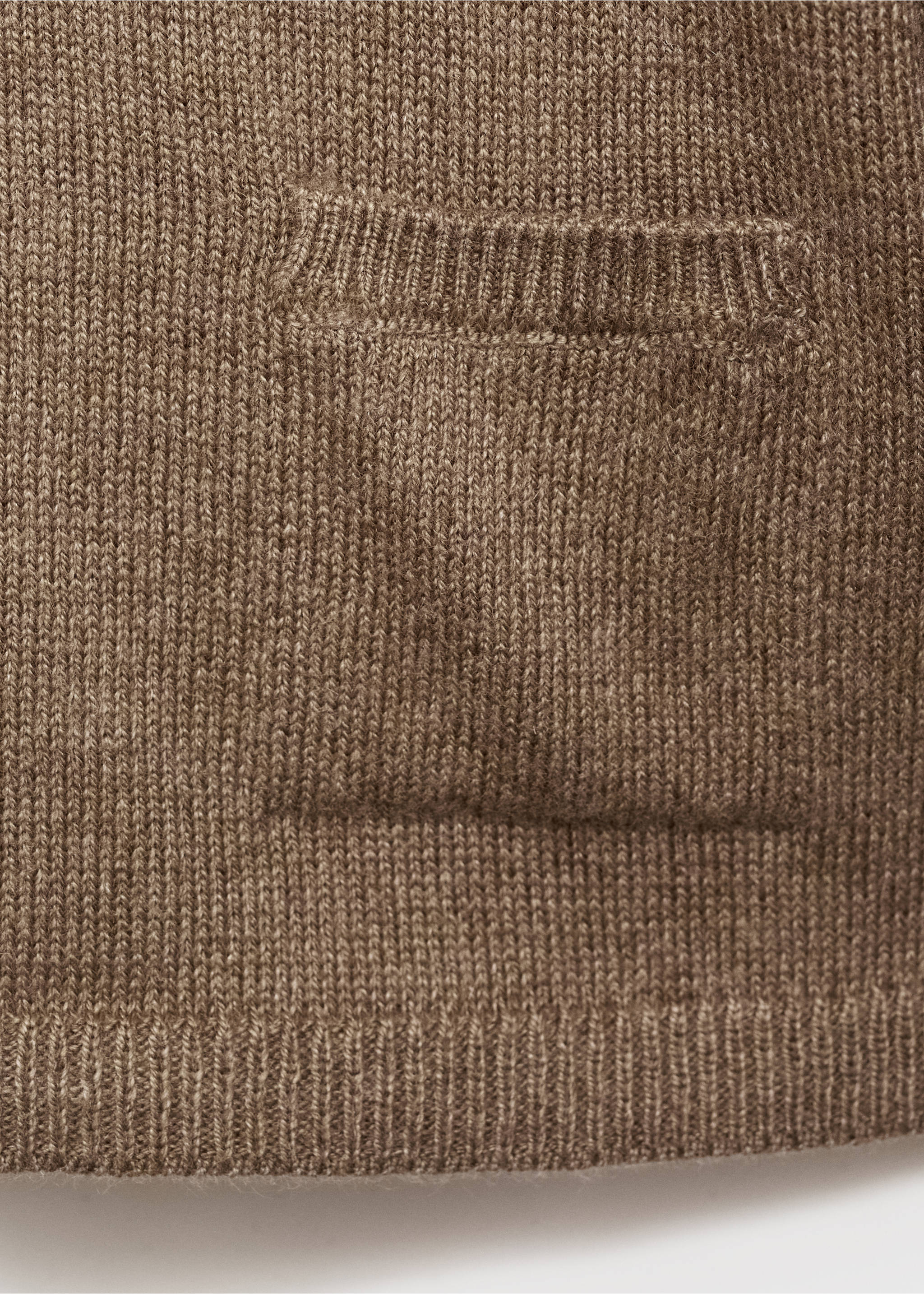 Jersey punto bolsillo - Detalle del artículo 8, Marrón medio. Ref: 17082914-00.