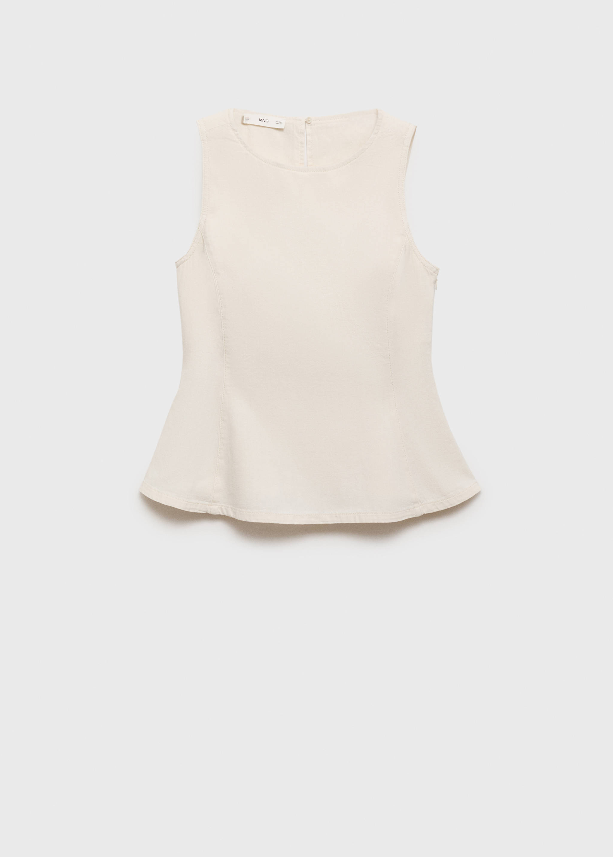 Ausgestelltes Denim-Top - Artikel ohne Model