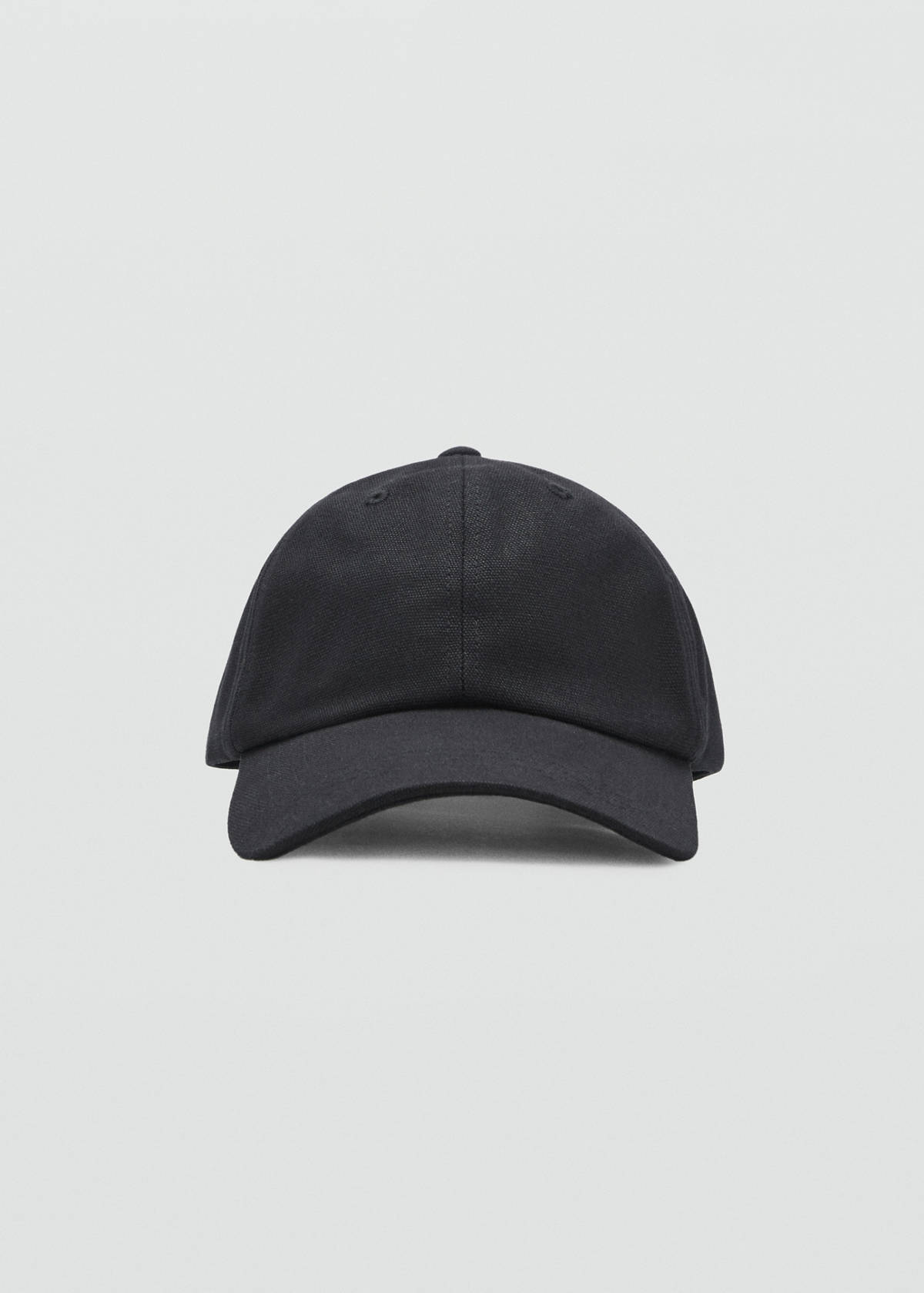 Cotton visor cap — Navy