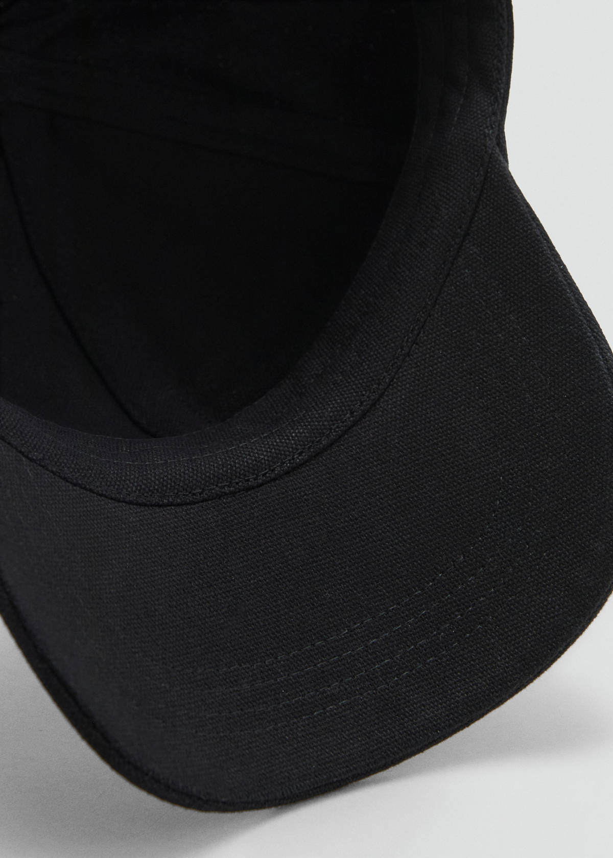 Cotton visor cap — Navy