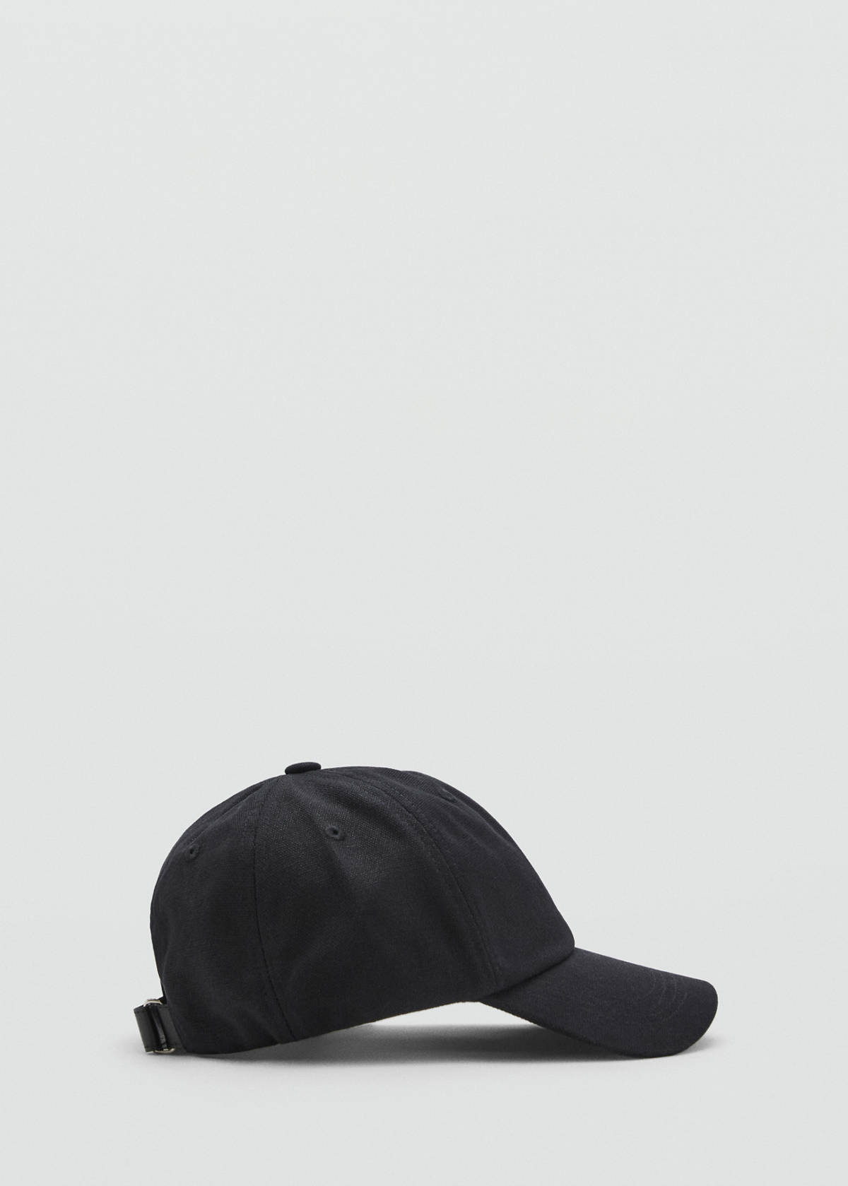 Cotton visor cap — Navy