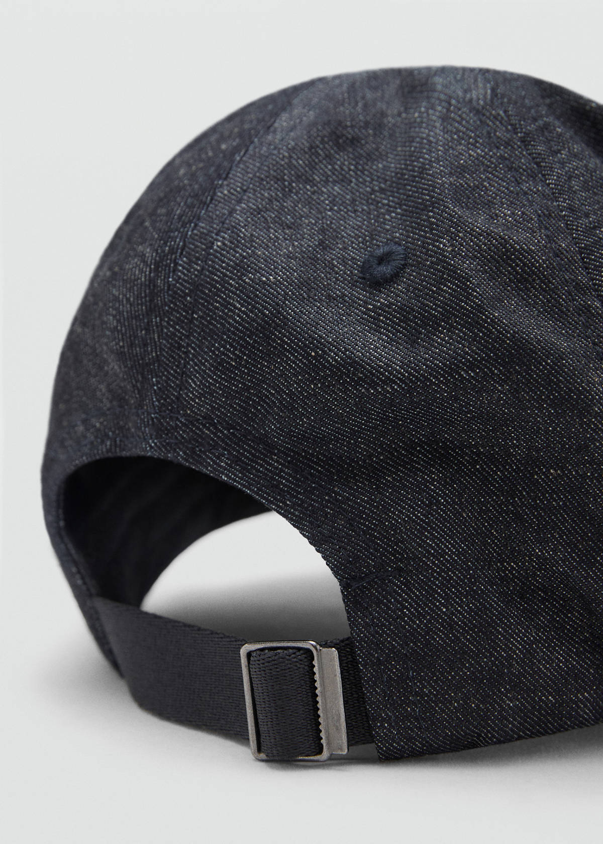 Cotton visor cap — Black