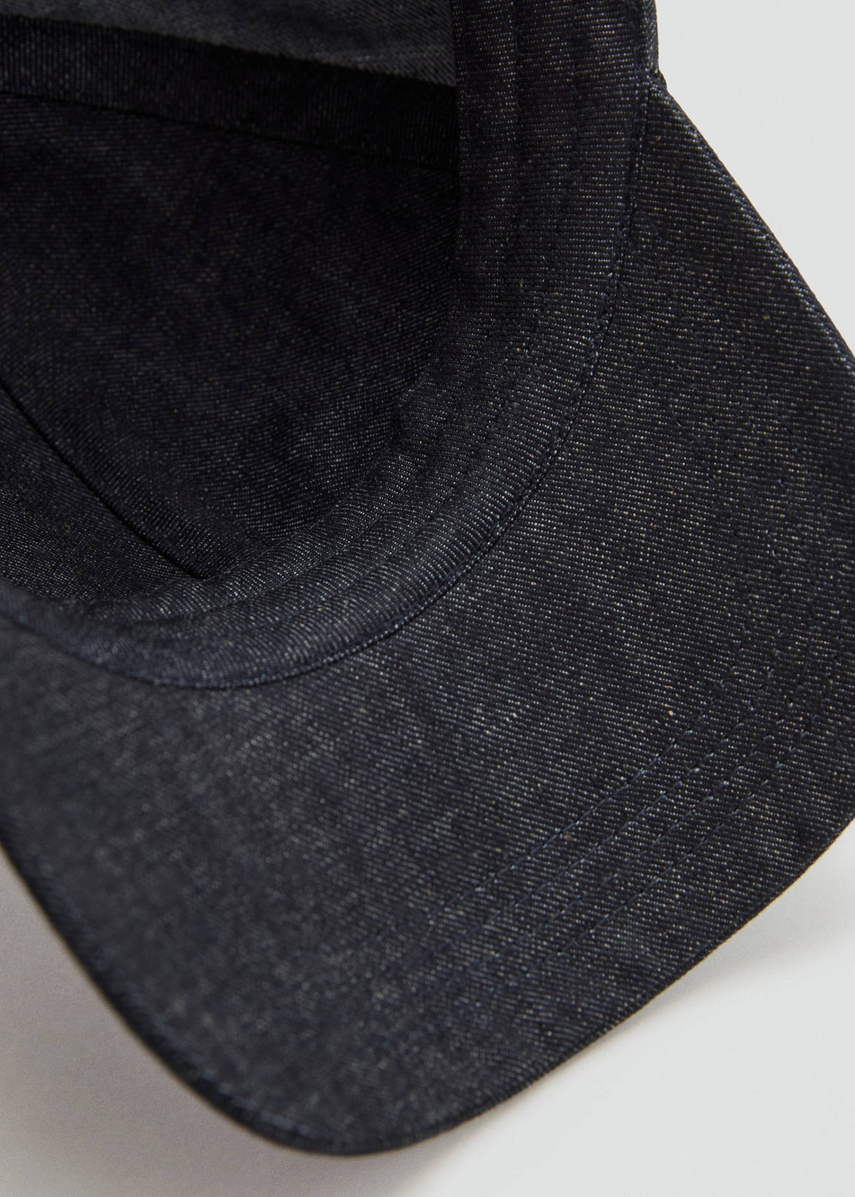 Cotton visor cap — Black