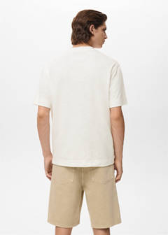 Textured cotton T-shirt — Off White 3