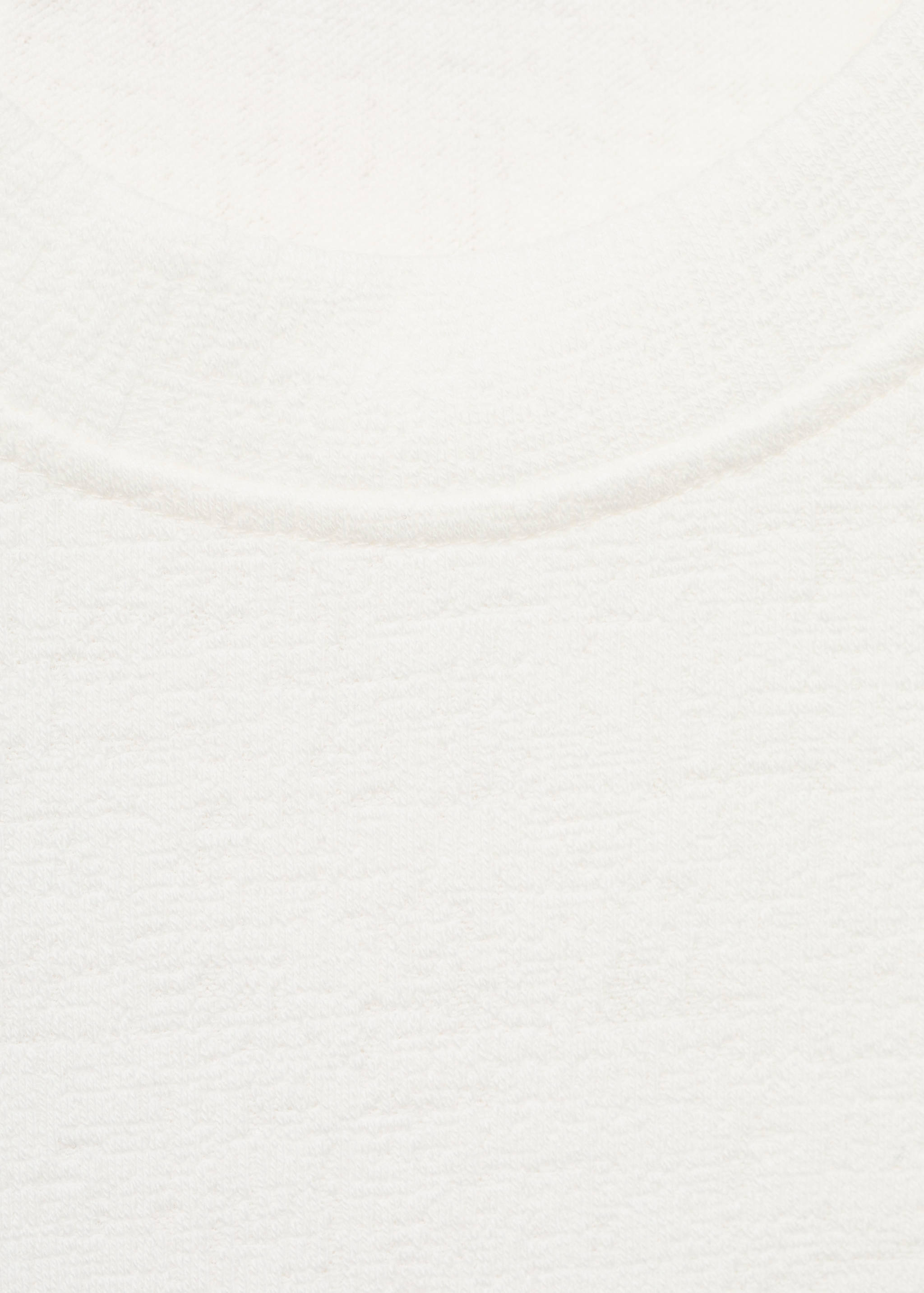 Textured cotton T-shirt - Details of the article 8