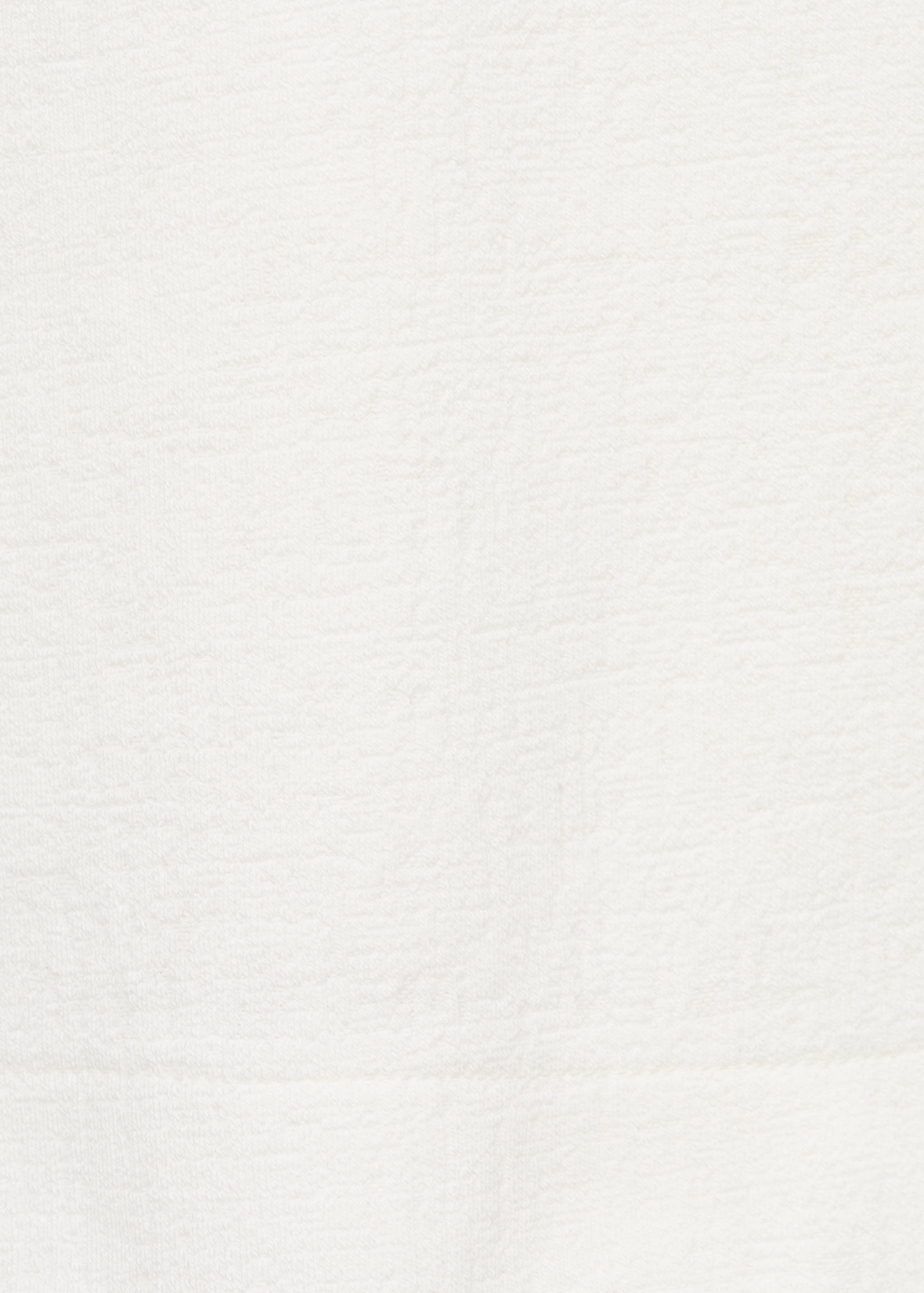 Textured cotton T-shirt - Details of the article 0