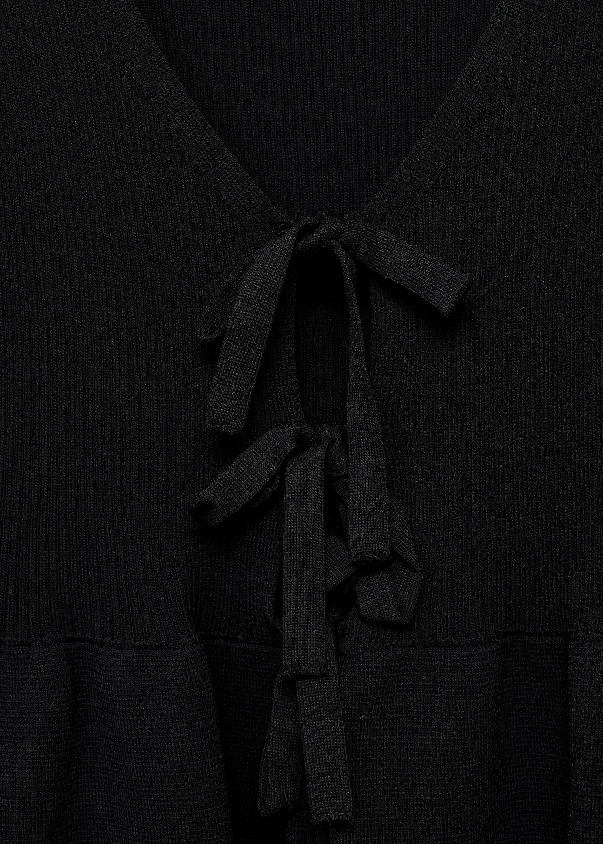 Knitted cardigan with ties - Details of the article 8