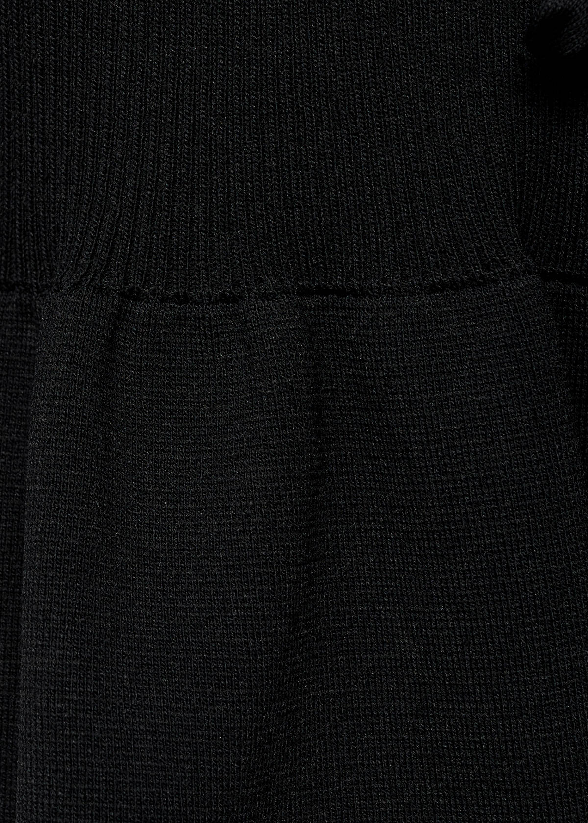 Knitted cardigan with ties — Black