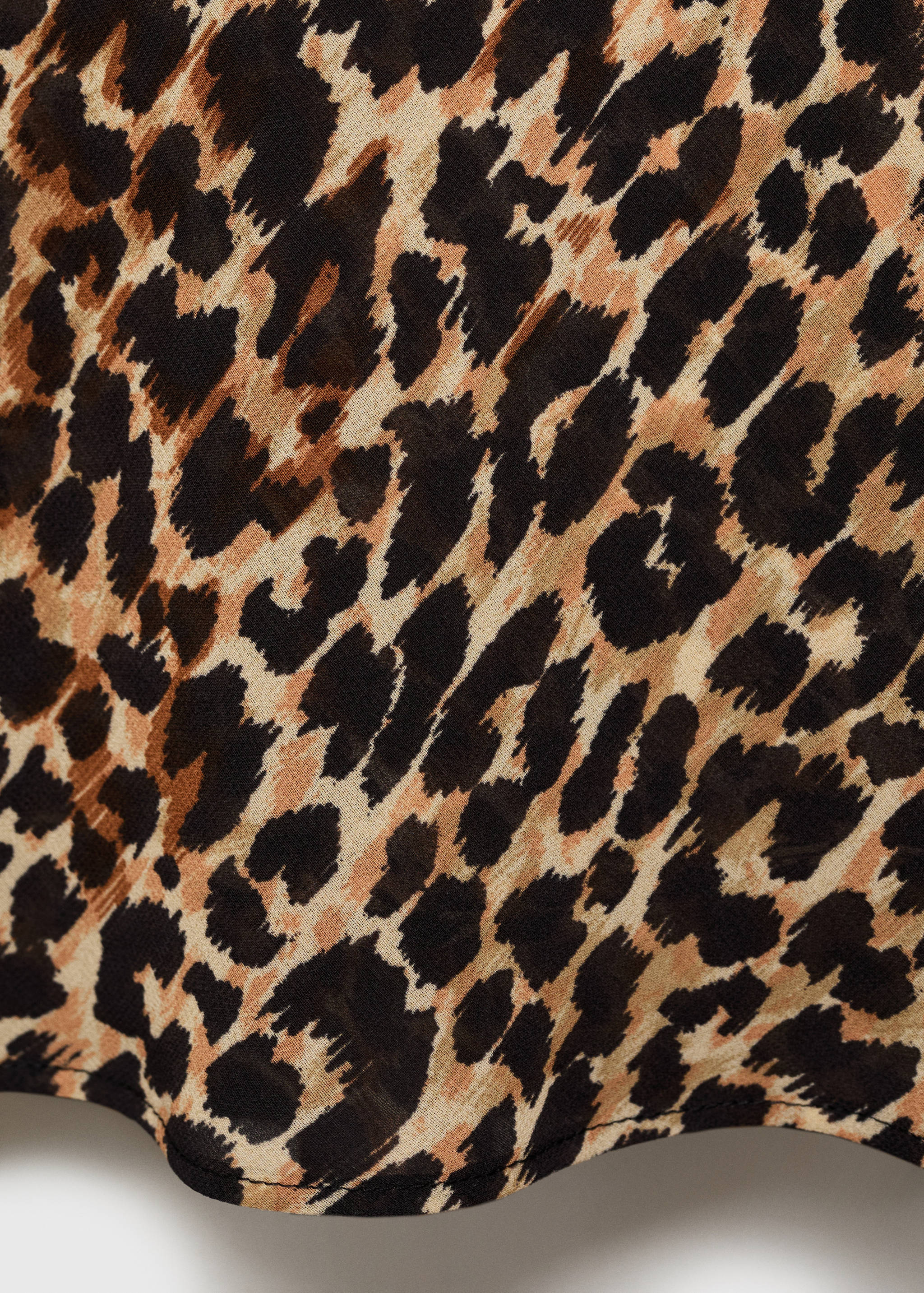 Φόρεμα μίντι λεοπάρ - Λεπτομέρεια του προϊόντος 0