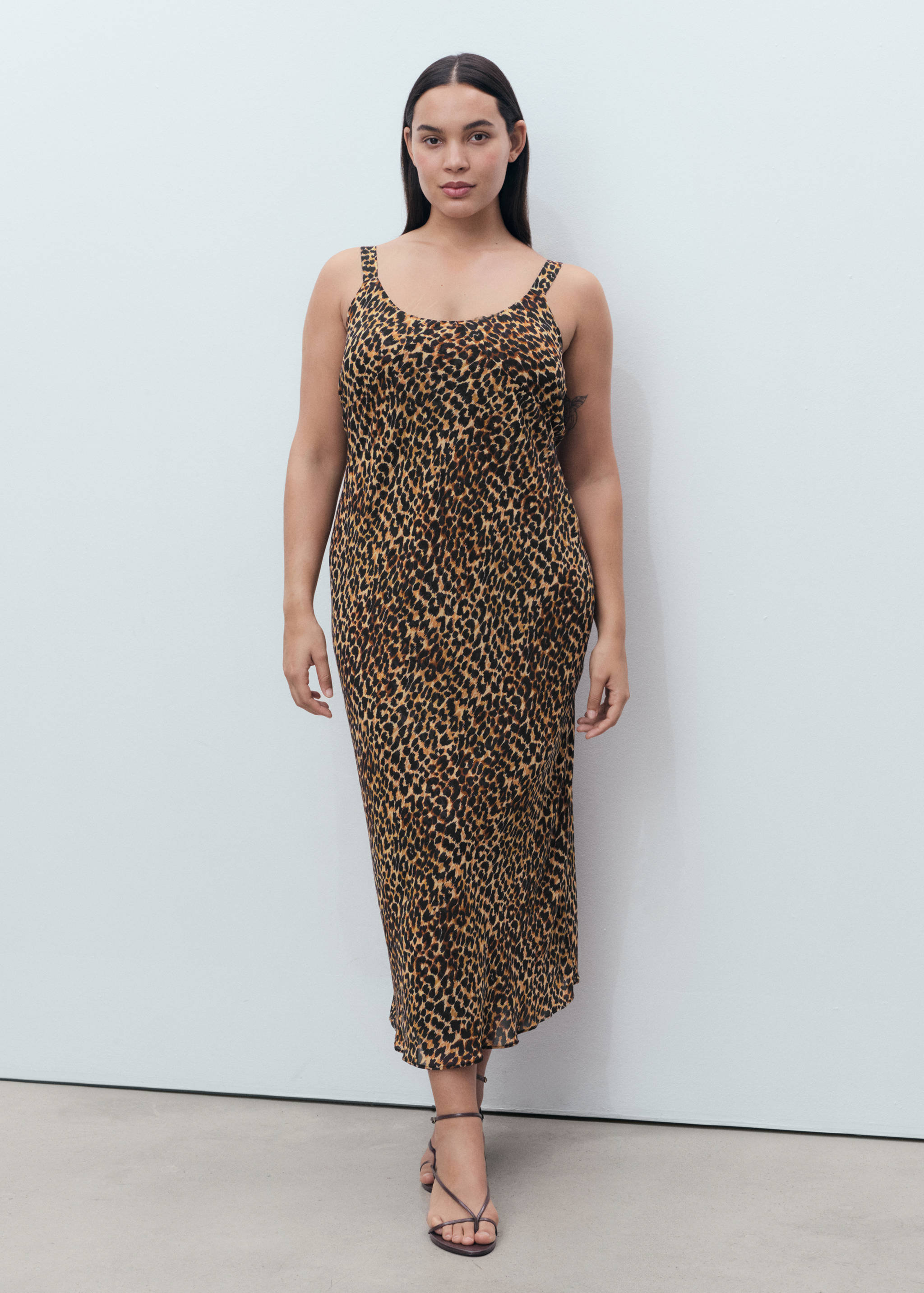 Vestido midi leopardo - Detalle del artículo 3