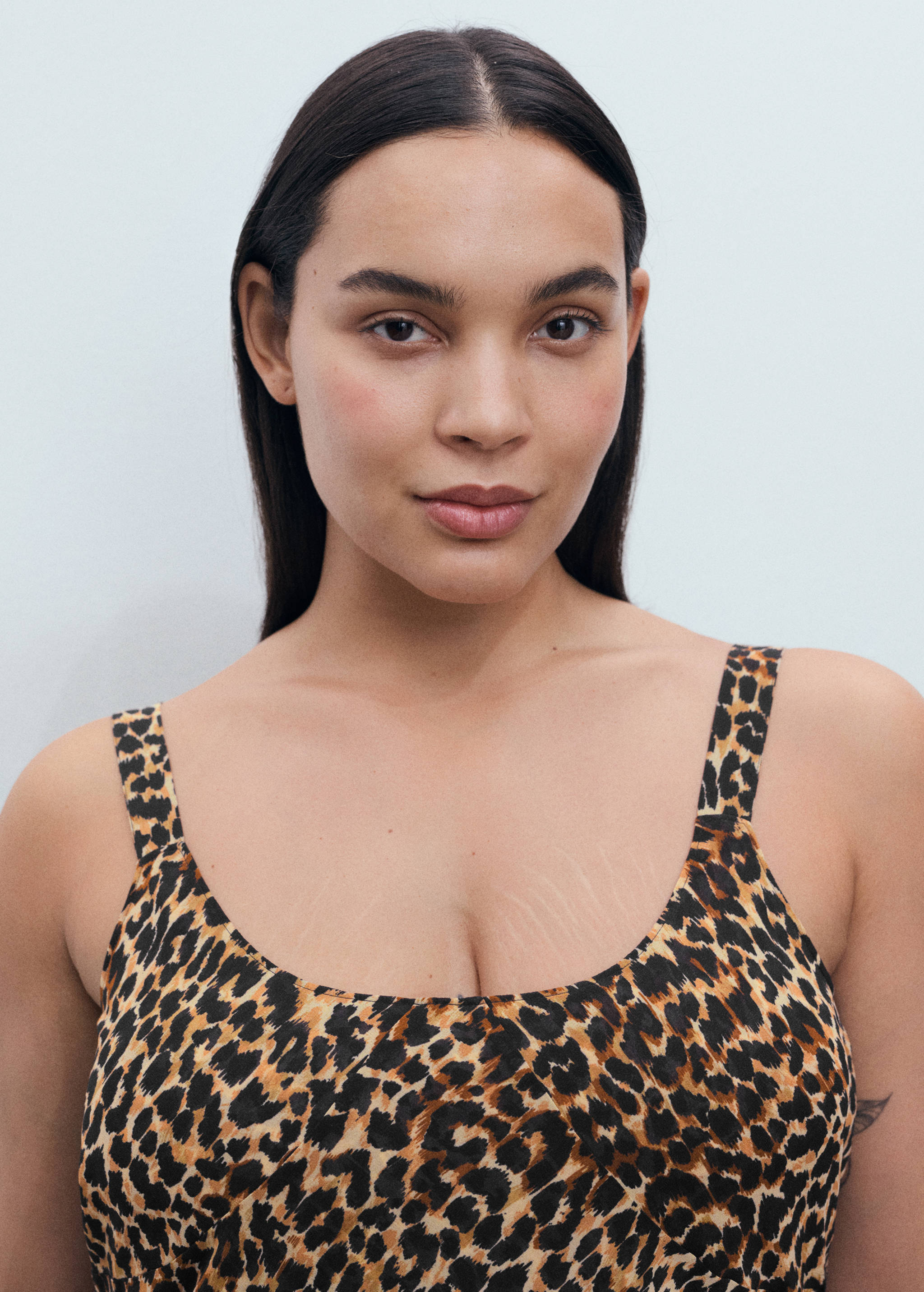 Vestido midi leopardo - Detalle del artículo 4