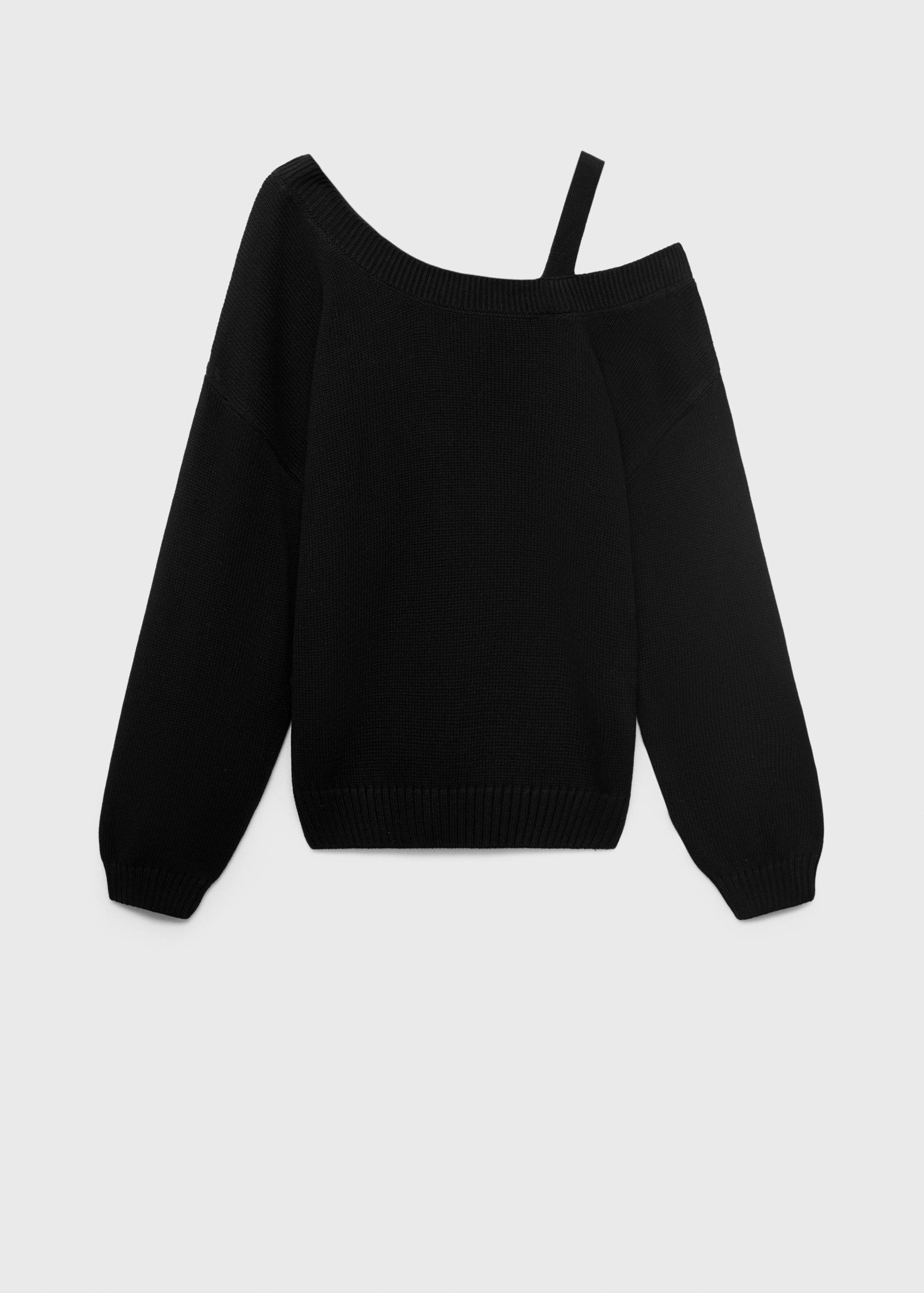 Knitted sweater with cut-out - Article without model