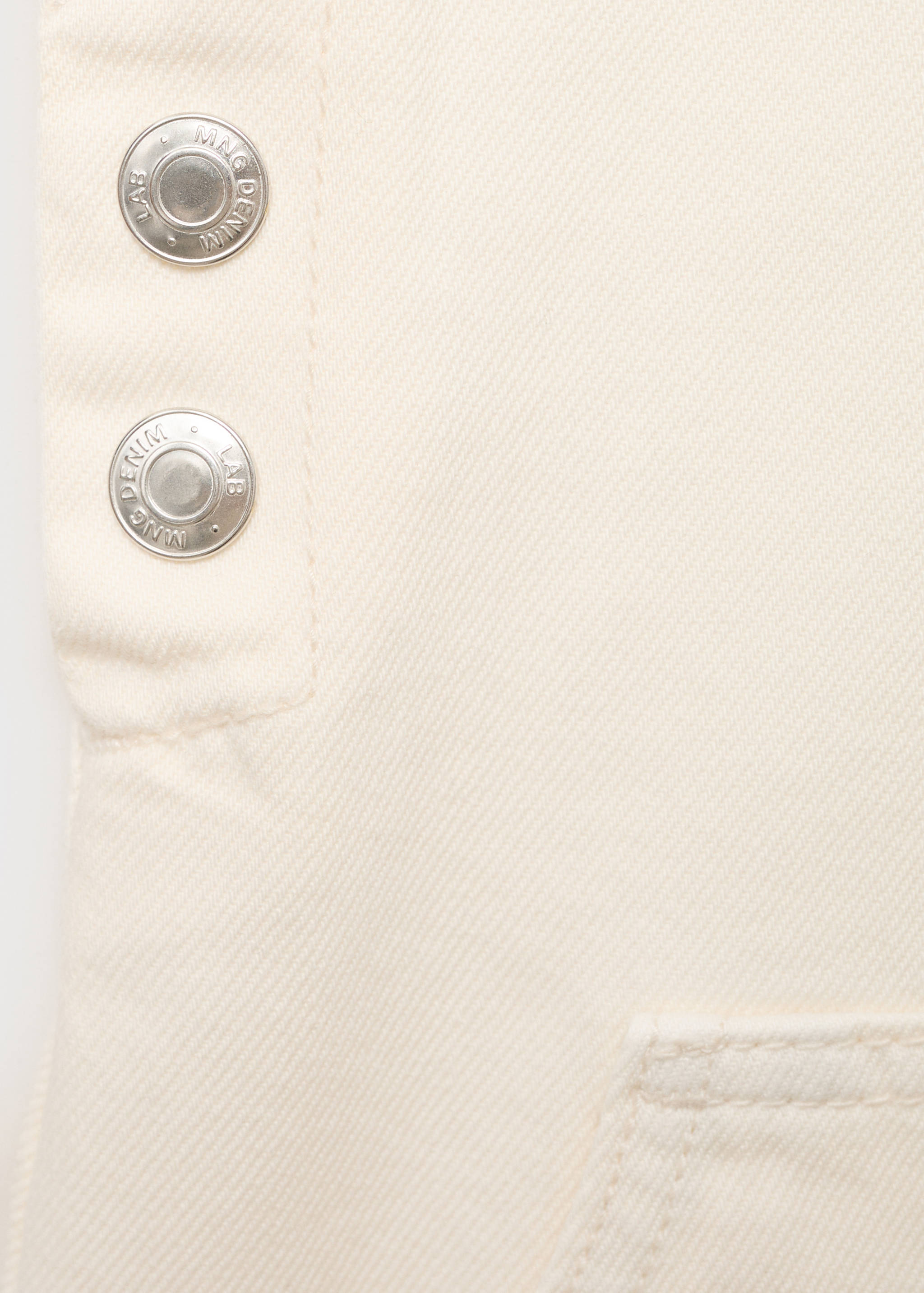 Short denim pinafore - Details of the article 0