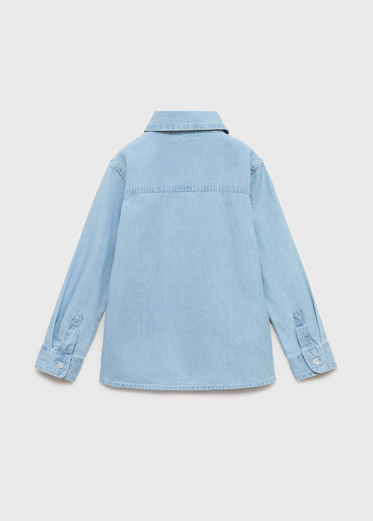 Pocket denim shirt — Light Blue