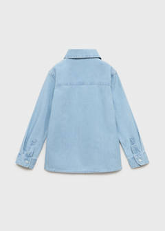 Pocket denim shirt — Light Blue 4