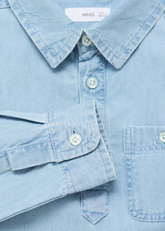 Pocket denim shirt — Light Blue 3
