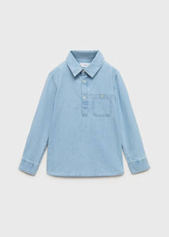 Pocket denim shirt — Light Blue 2