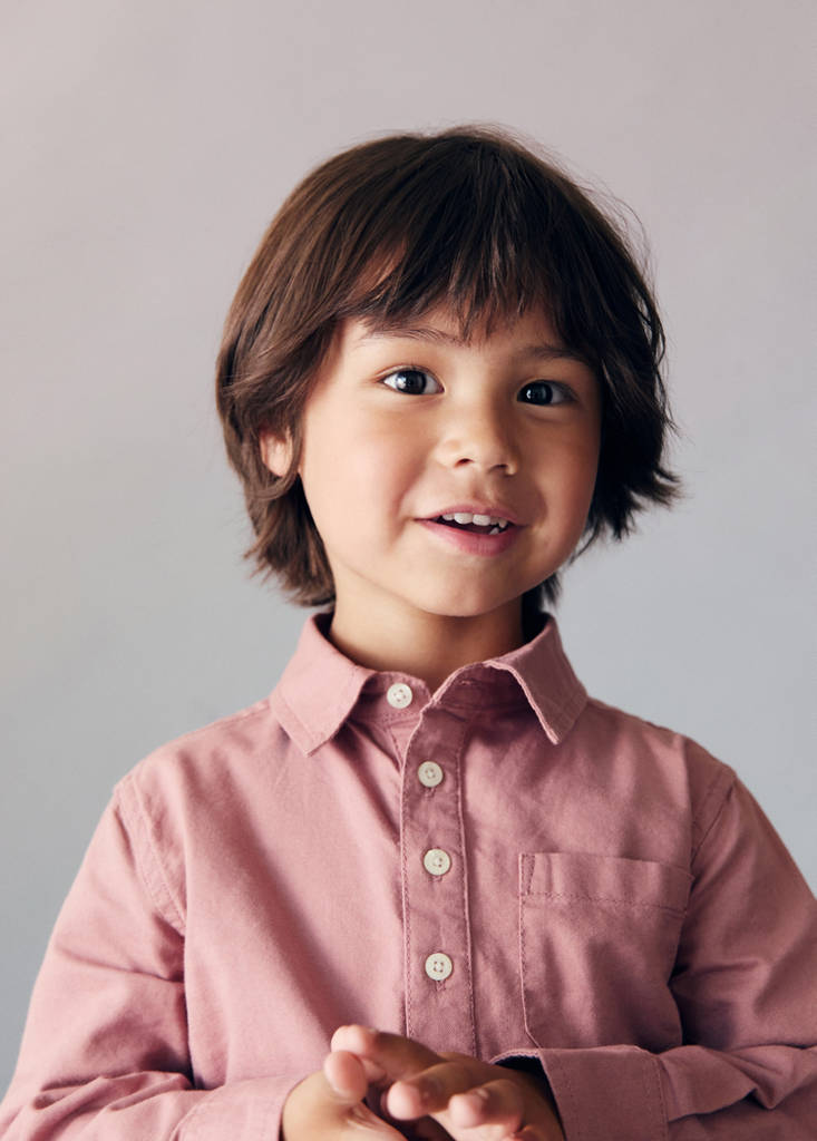 Cotton polo-neck shirt - thumbnail 3