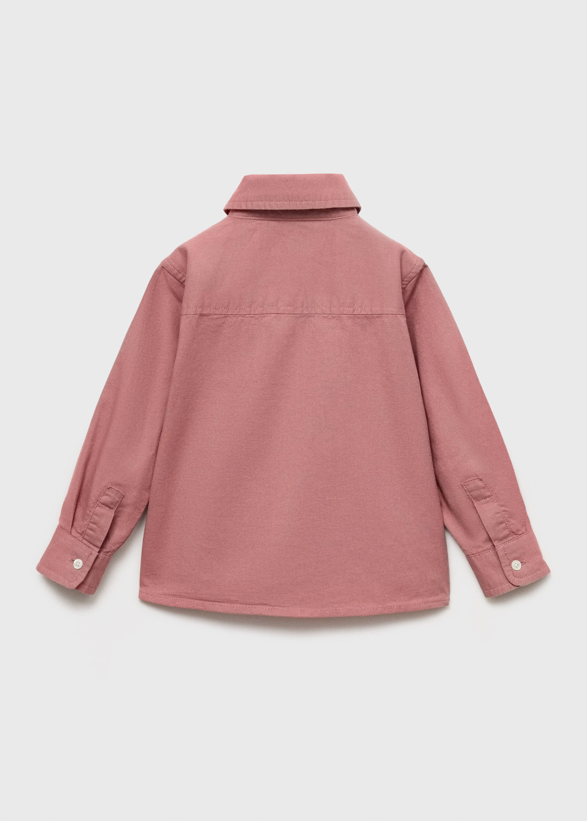 Pamučna košulja s polo ovratnikom - Stražnji dio artikla