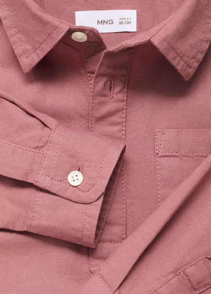 Cotton polo-neck shirt - thumbnail 4