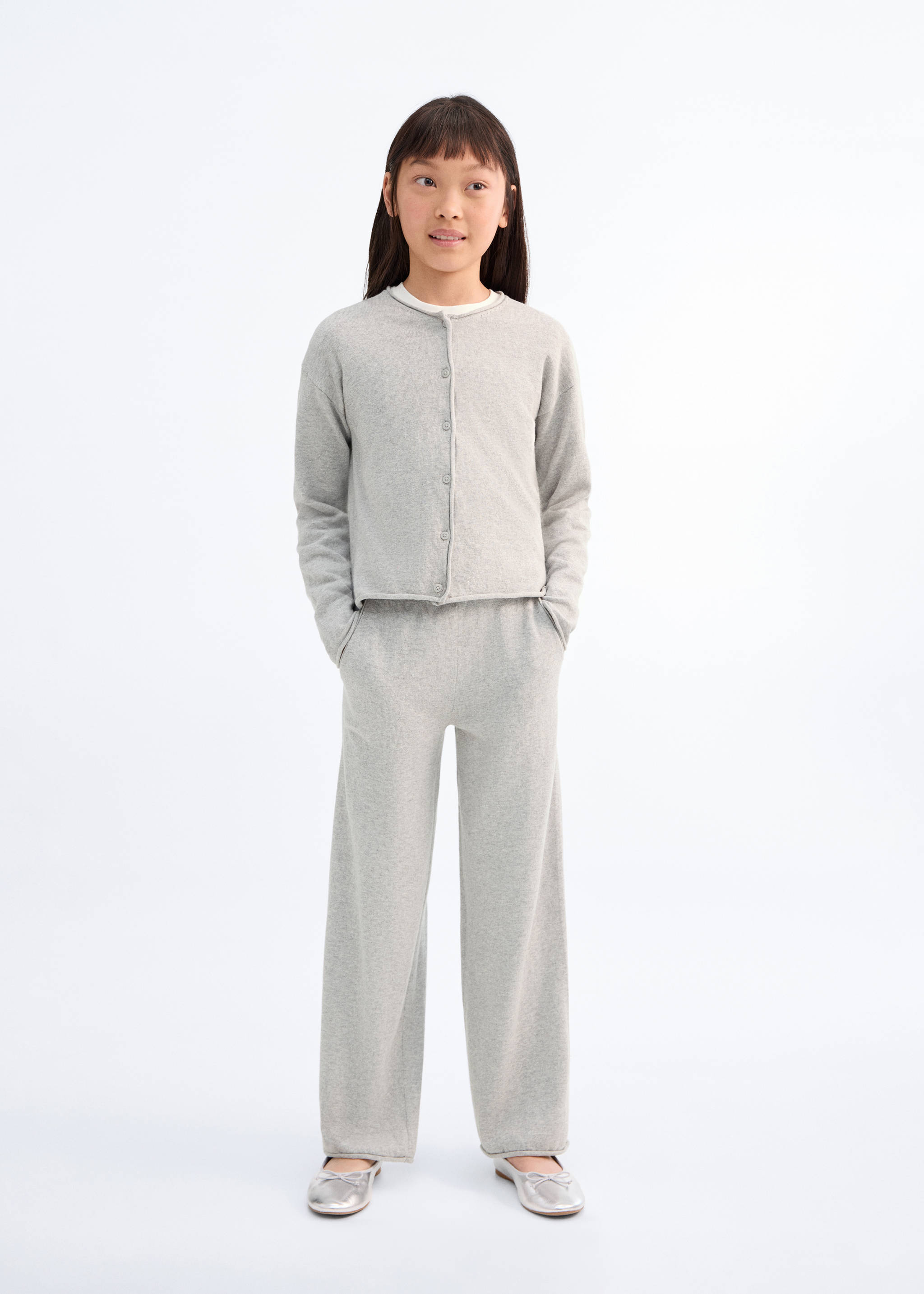 Cotton-knit trousers - General plane