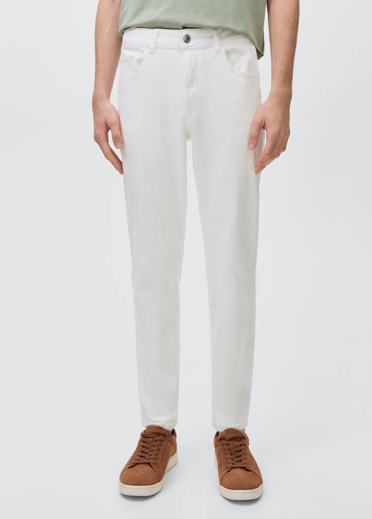 Straight fit jeans — White