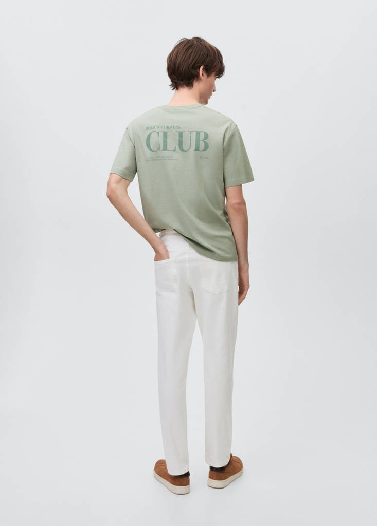 Straight fit jeans — White