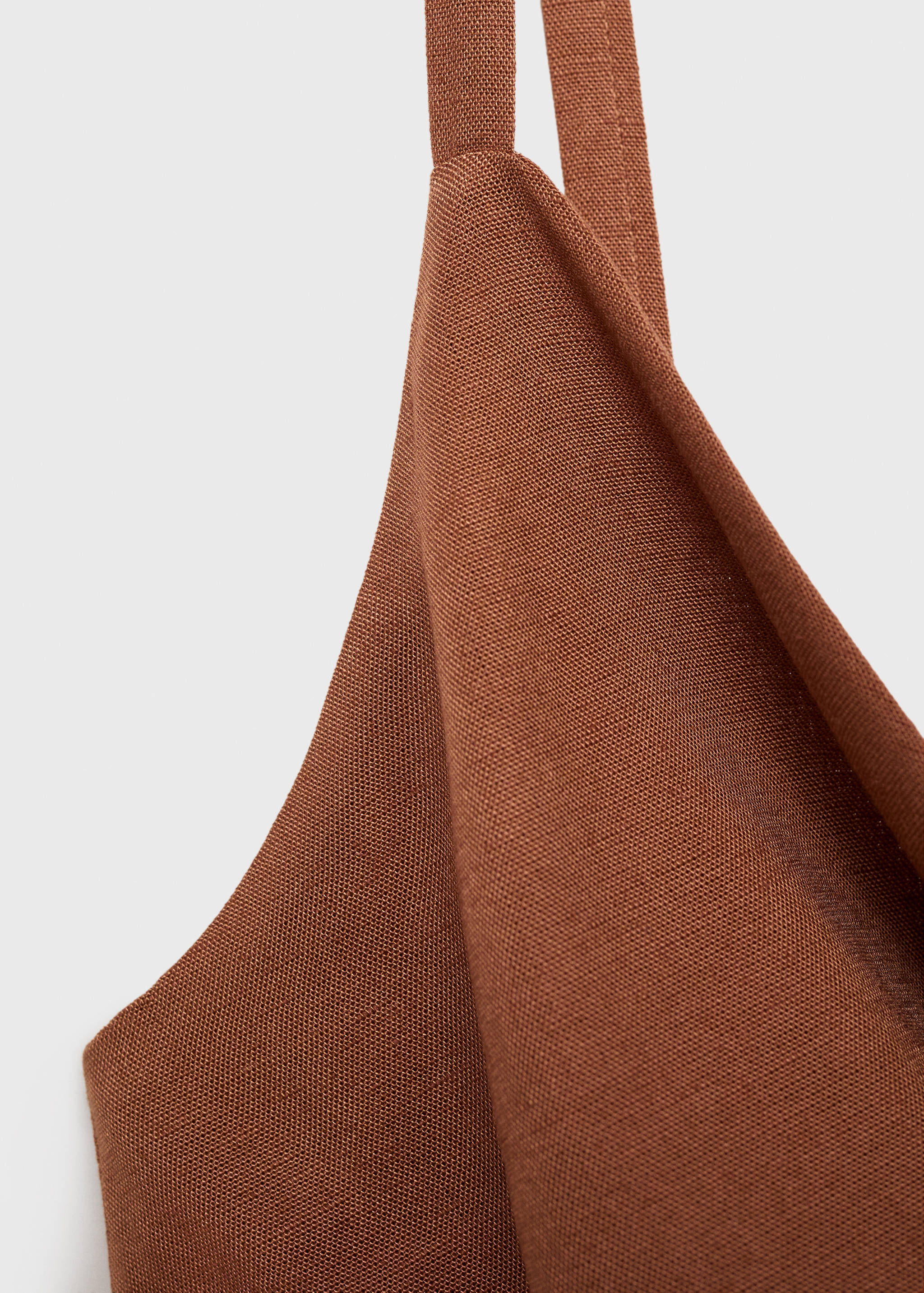 Long jumpsuit with draped neckline - Details of the article 0