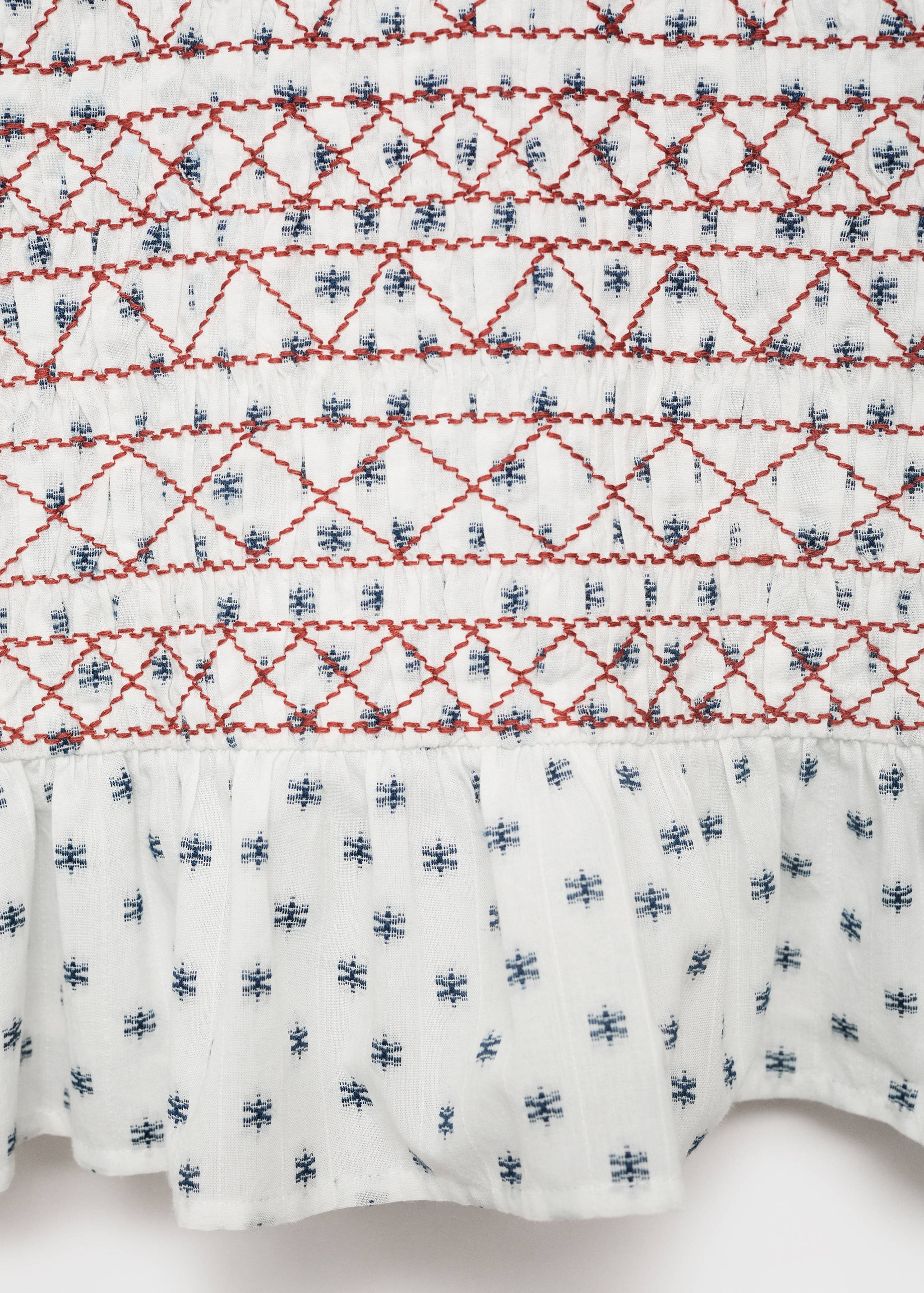 Embroidered printed blouse - Details of the article 8