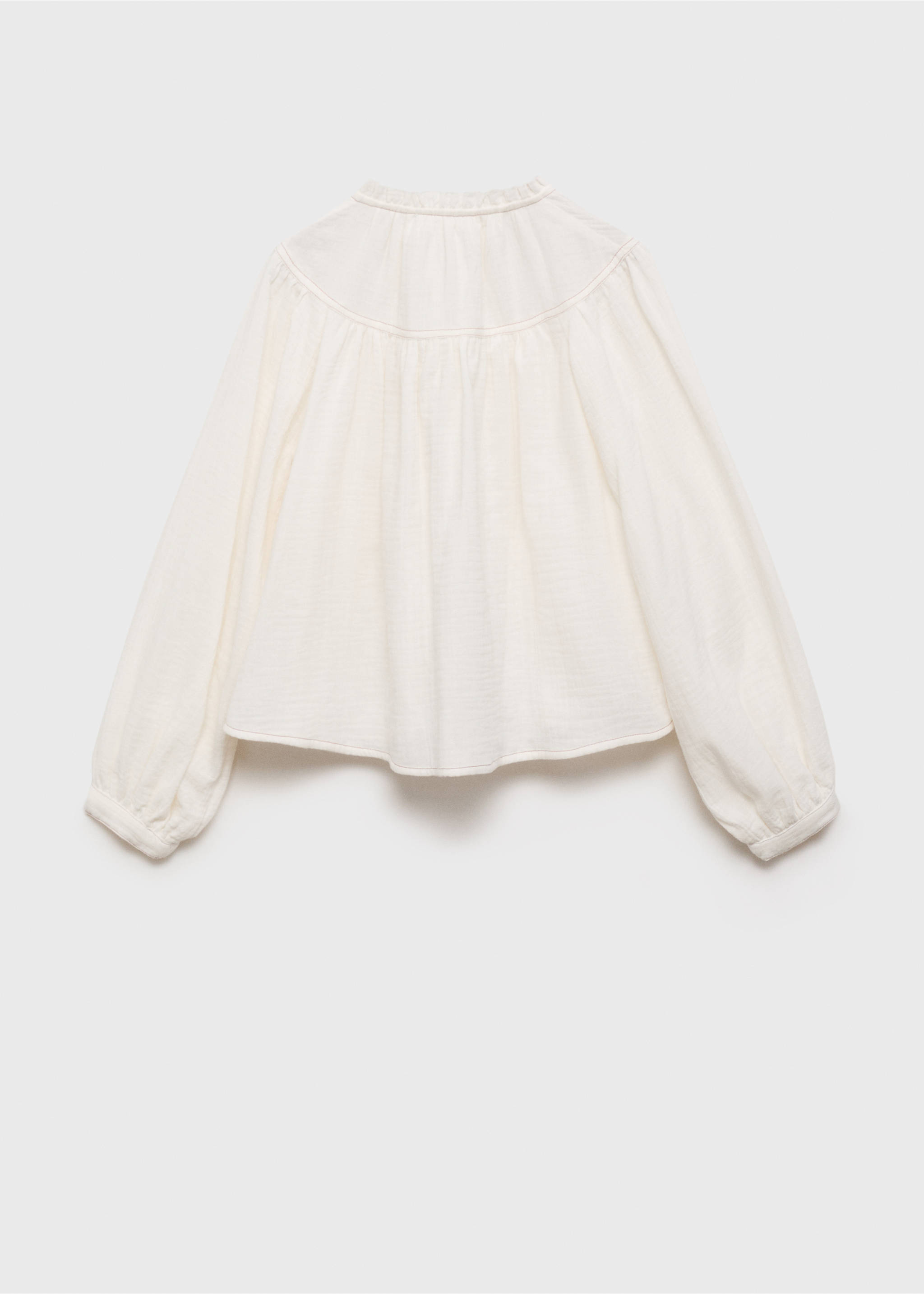 Chemise manches bouffantes - Verso de l’article, Écru. Ref: 17083282-00.